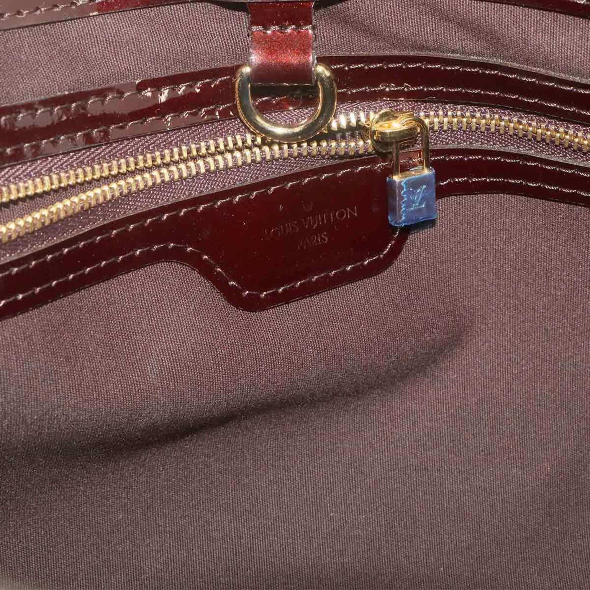 Louis Vuitton Amarante Monogram Vernis Handbag (Pre-Owned)