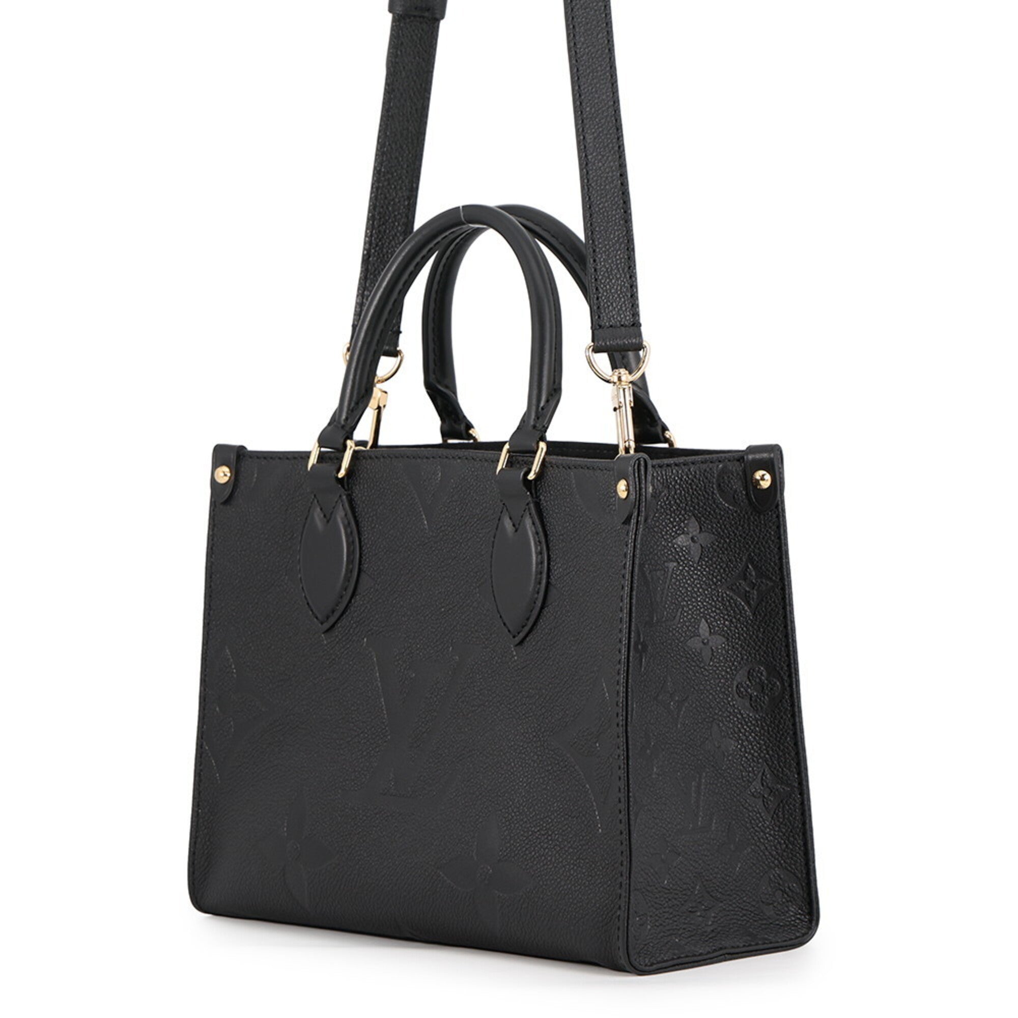 Louis Vuitton Noir Monogram Empreinte Handbag (Pre-Owned)