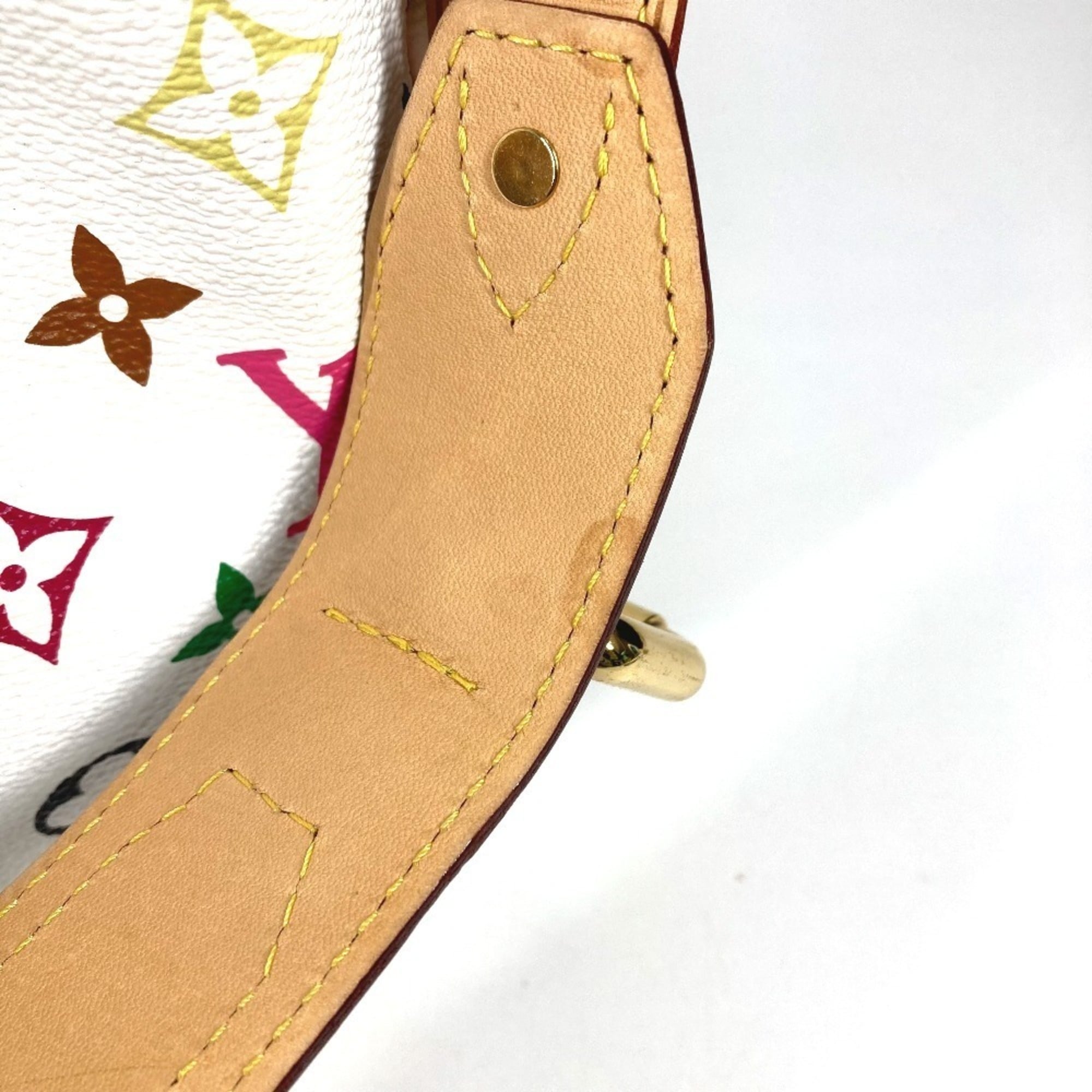 Louis Vuitton Blanc White Monogram Multicolore Shoulder Bag (Pre-Owned)