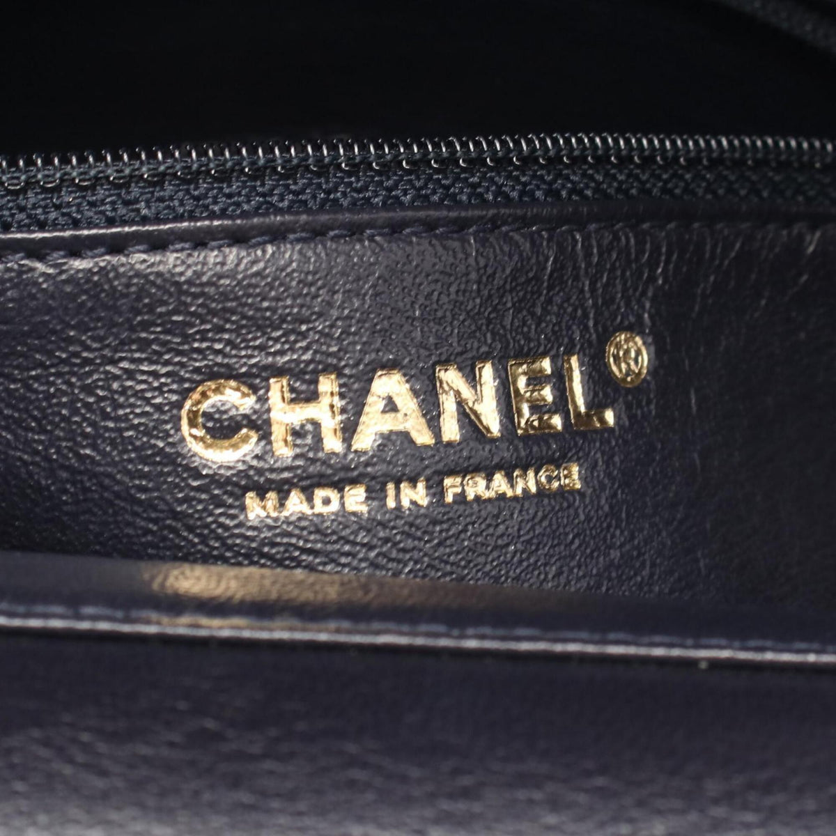 Chanel Multi-Color Navy Fabric Leather Handbag Shoulder Bag (Pre-Owned)