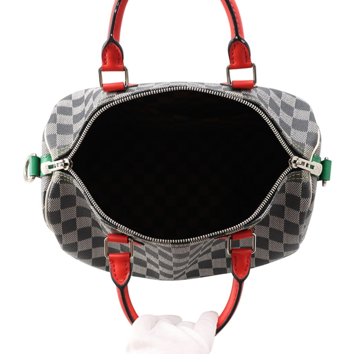 Louis Vuitton Multi-Color Noir White Damier Canvas Handbag Shoulder Bag (Pre-Owned)