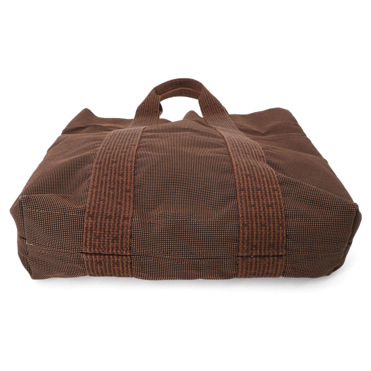 Hermes Brown Canvas Tote Bag (Pre-Owned)