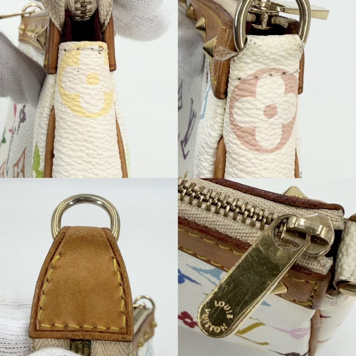 Louis Vuitton Multi-Color White Monogram Multicolore Shoulder Bag (Pre-Owned)