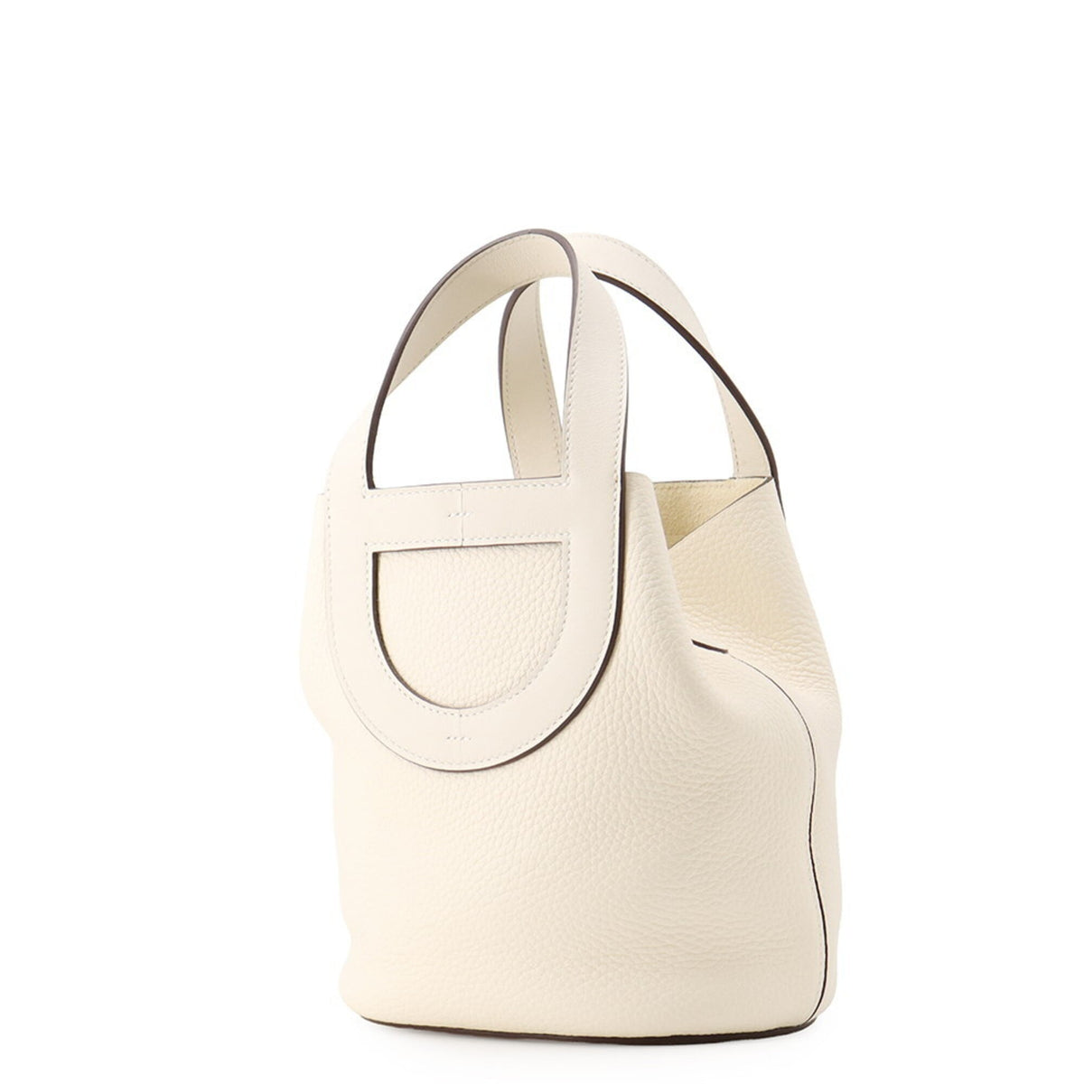 Hermes Gold Taurillon Clemence Leather Swift Leather Tote Bag (Pre-Owned)