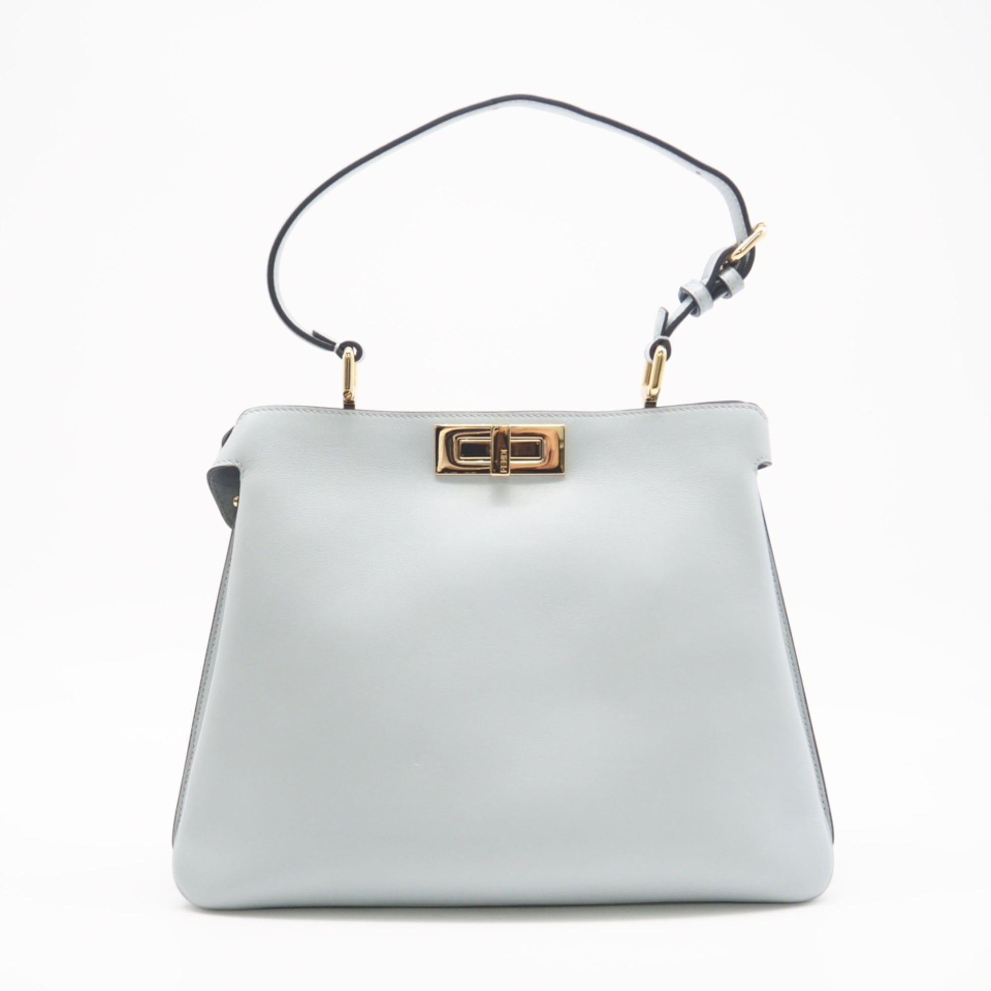 Fendi Blue Leather Handbag (Pre-Owned)