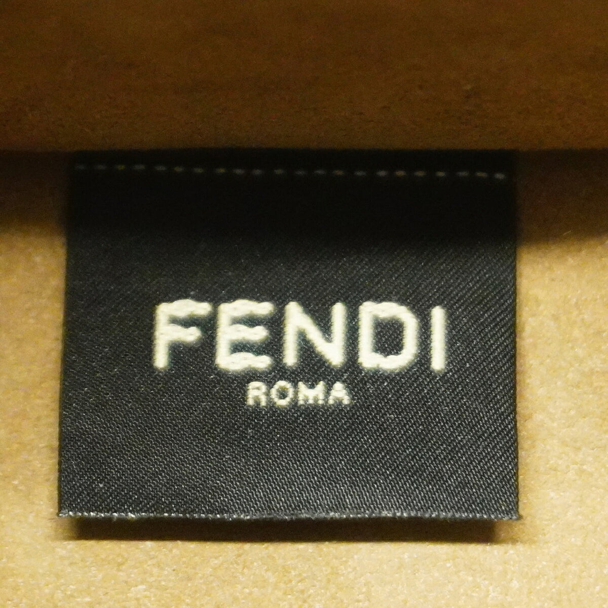 Fendi Blue Brown Denim Tote Bag (Pre-Owned)