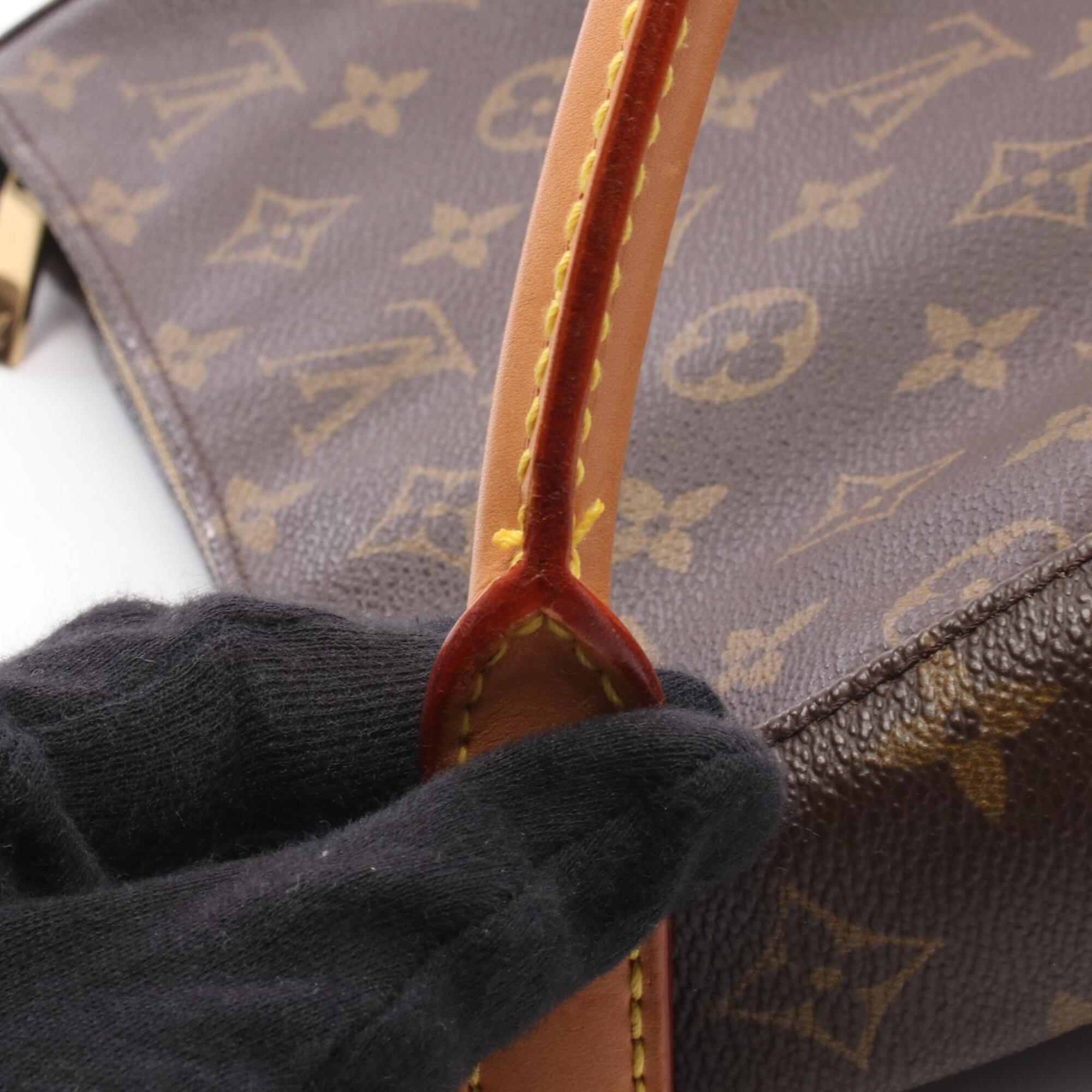 Louis Vuitton Brown Coated Canvas Pvc Monogram Leather Handbag Shoulder Bag (Pre-Owned)