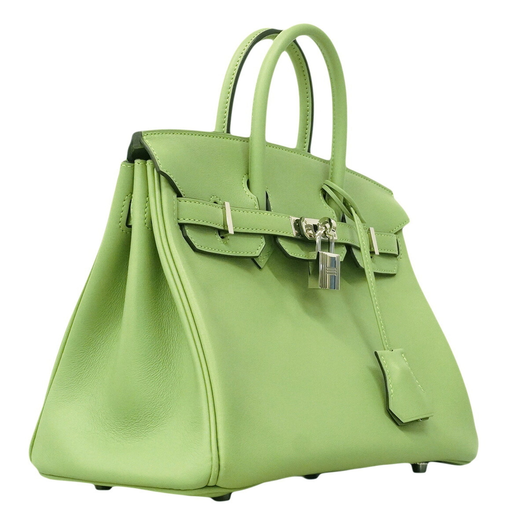 Hermes Green Swift Leather Handbag (Pre-Owned)