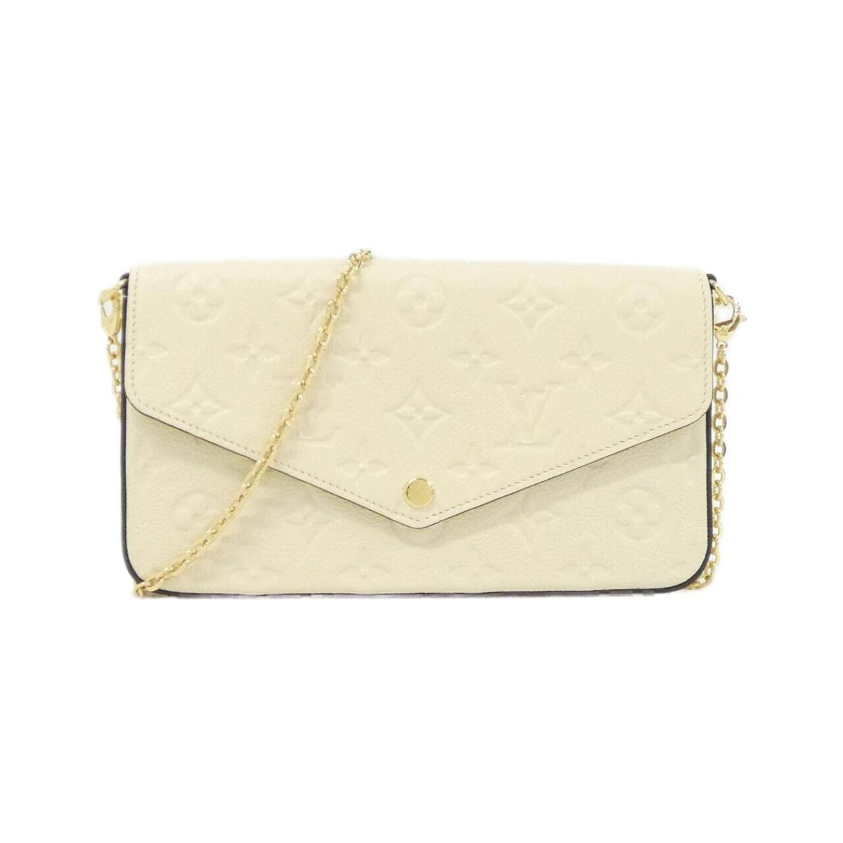 Louis Vuitton Blanc Leather Pochette Pouch Shoulder Bag (Pre-Owned)