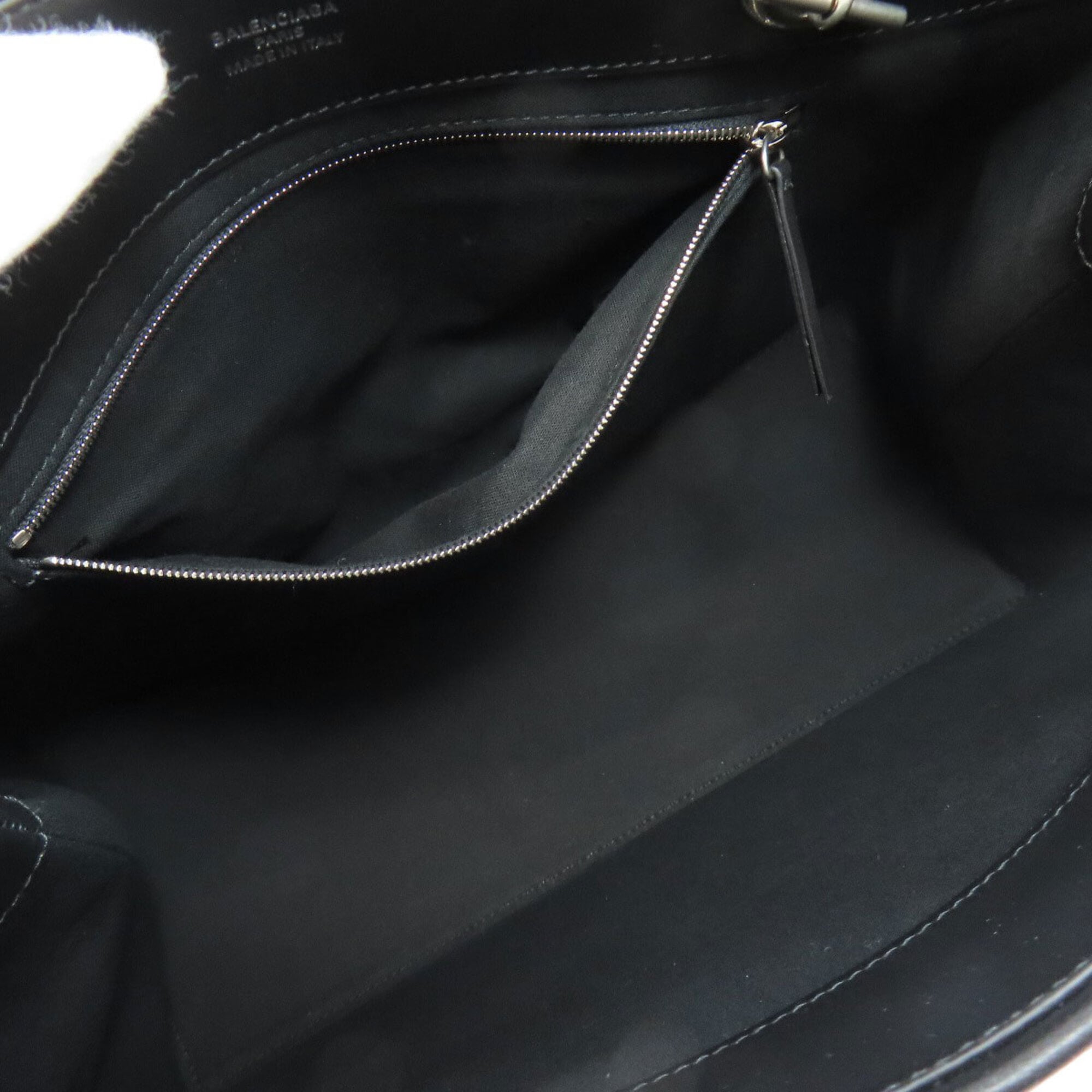 Balenciaga Black White Canvas Tote Bag (Pre-Owned)