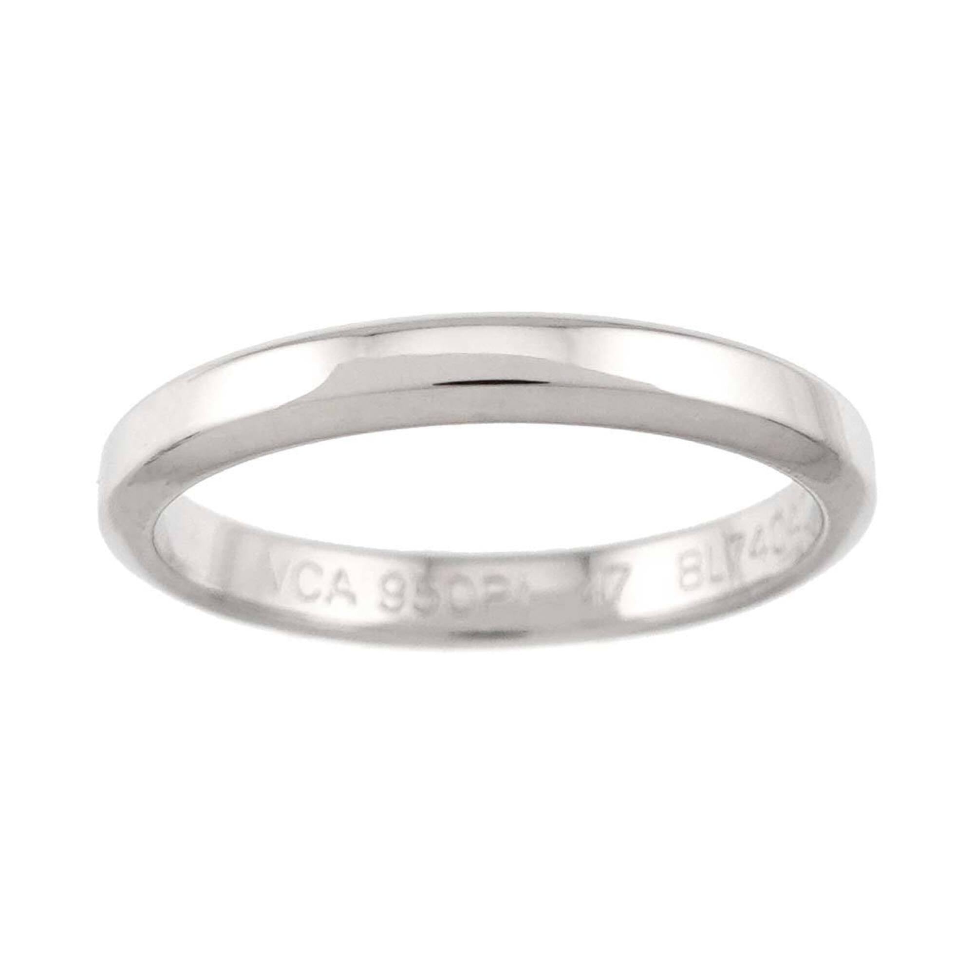 Van Cleef & Arpels Platinum 950 Band Ring (Pre-Owned)