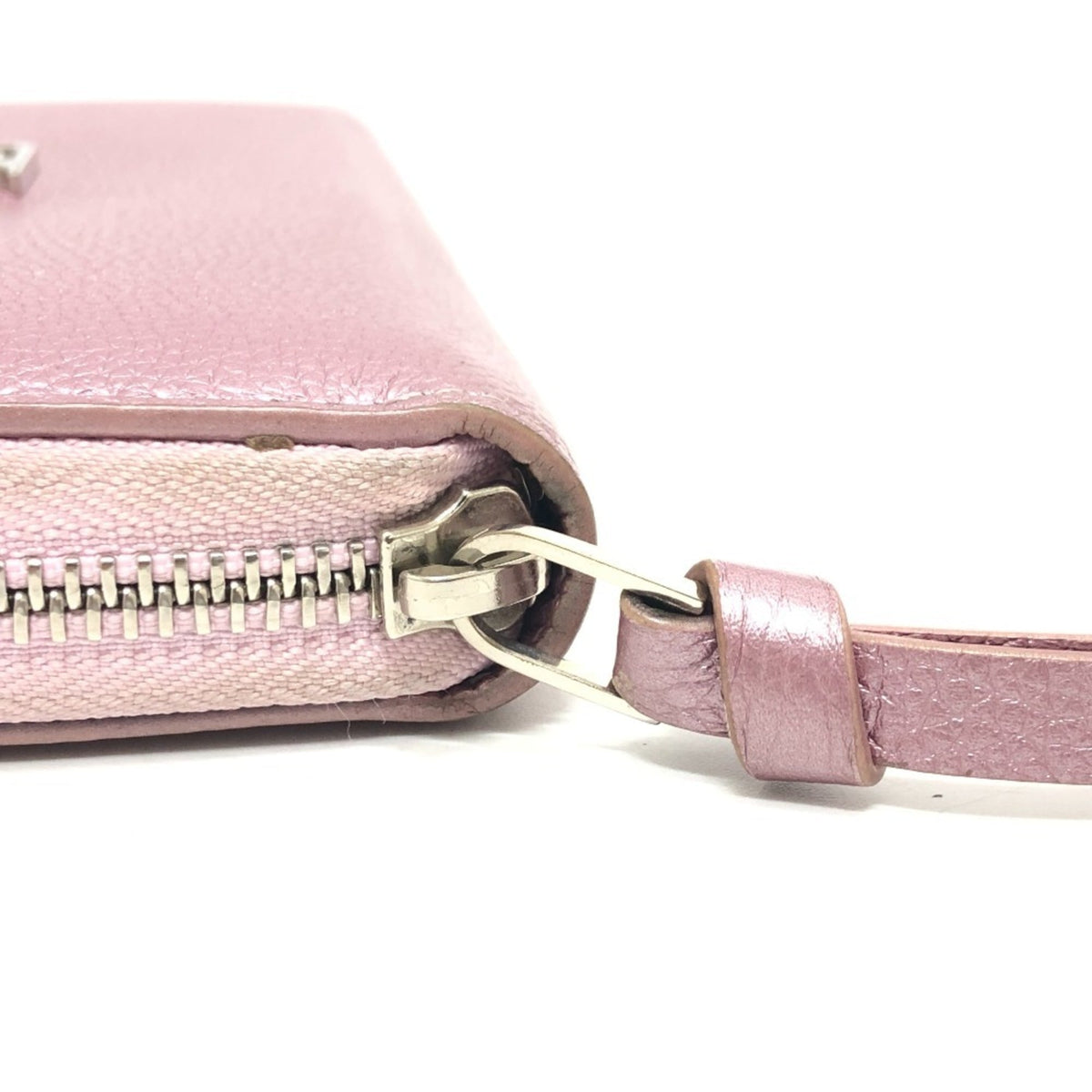 Louis Vuitton Metallic Pink Leather Long Wallet (Bi-Fold) (Pre-Owned)