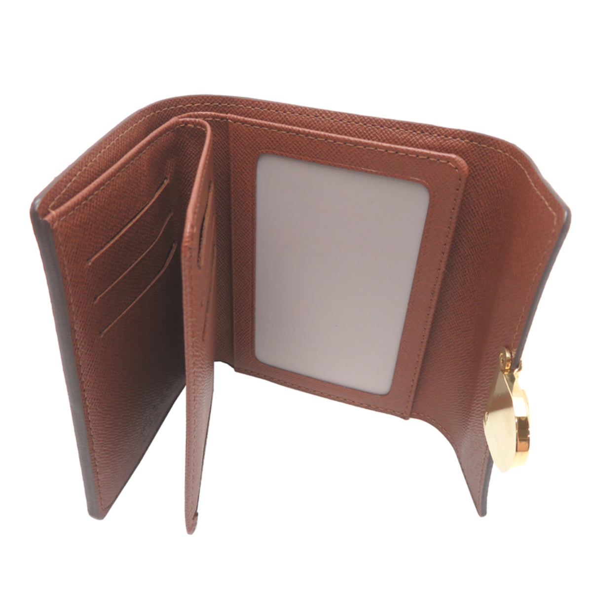 Louis Vuitton Brown Monogram Wallet (Tri-Fold) (Pre-Owned)