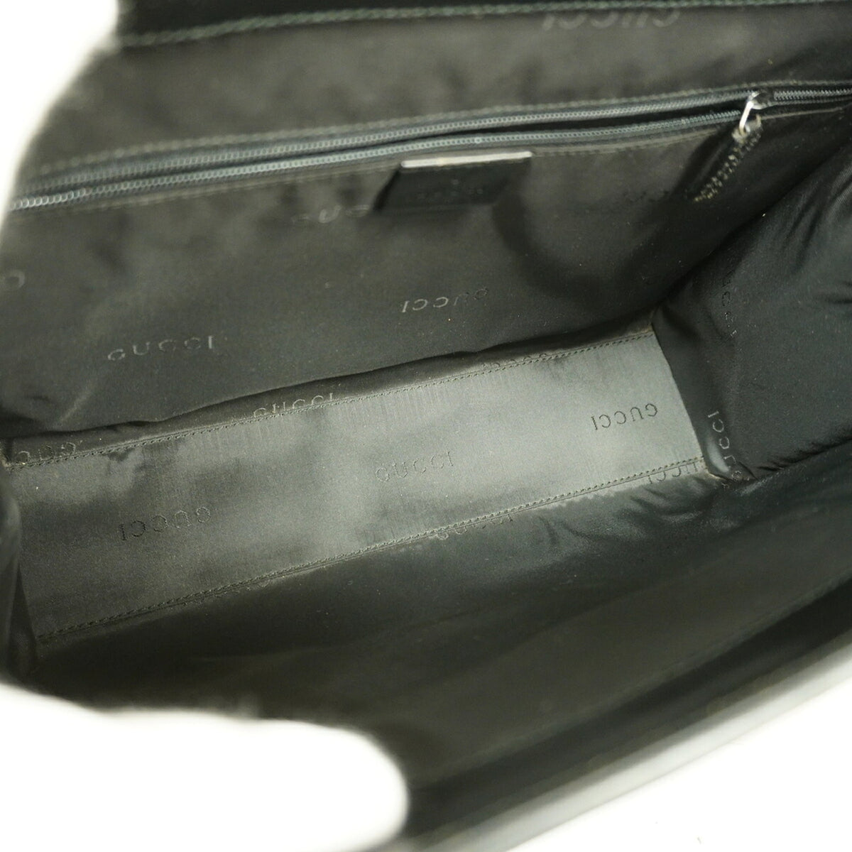 Gucci Black Canvas Shoulder Bag (Pre-Owned)