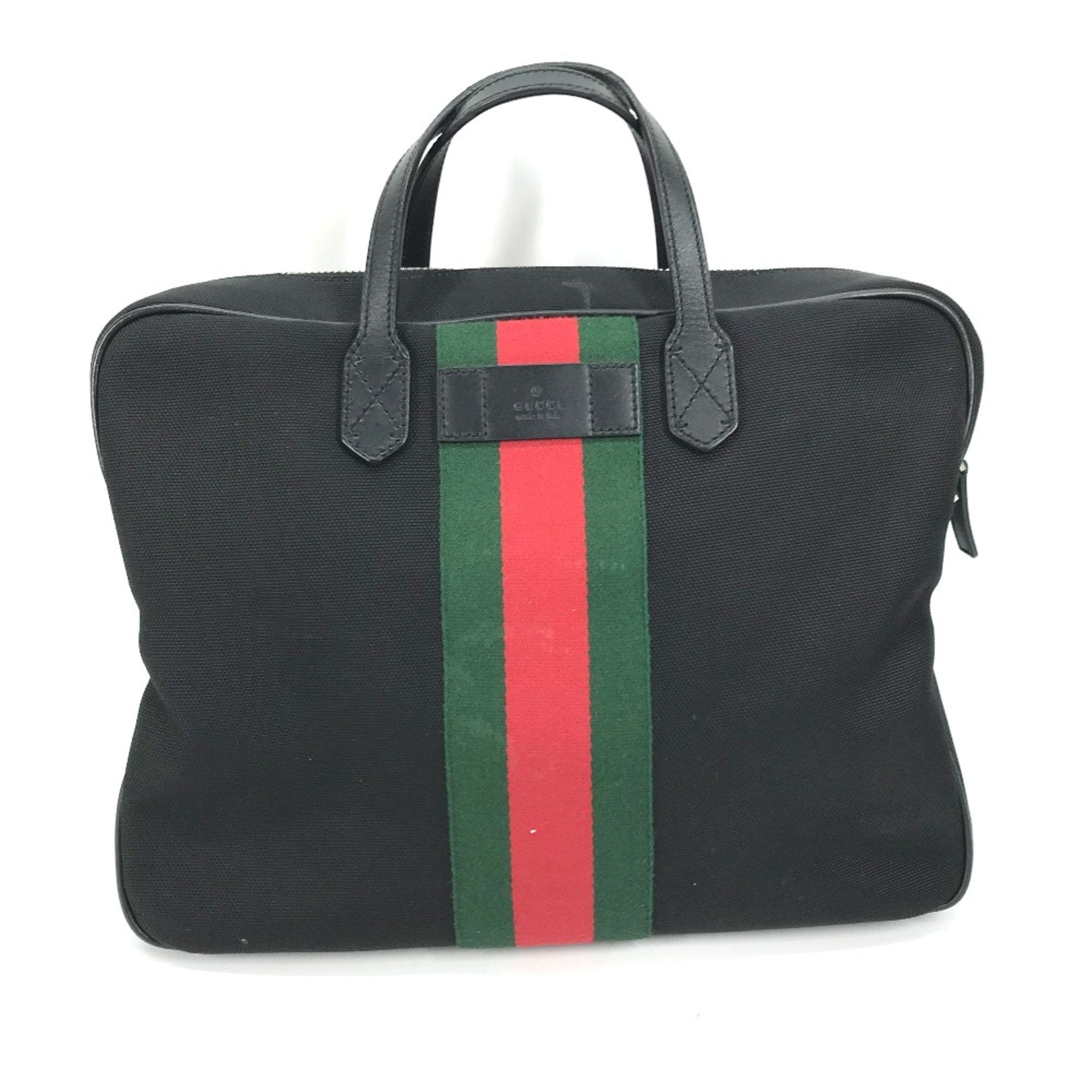 Gucci Black Leather Tote Bag (Pre-Owned)