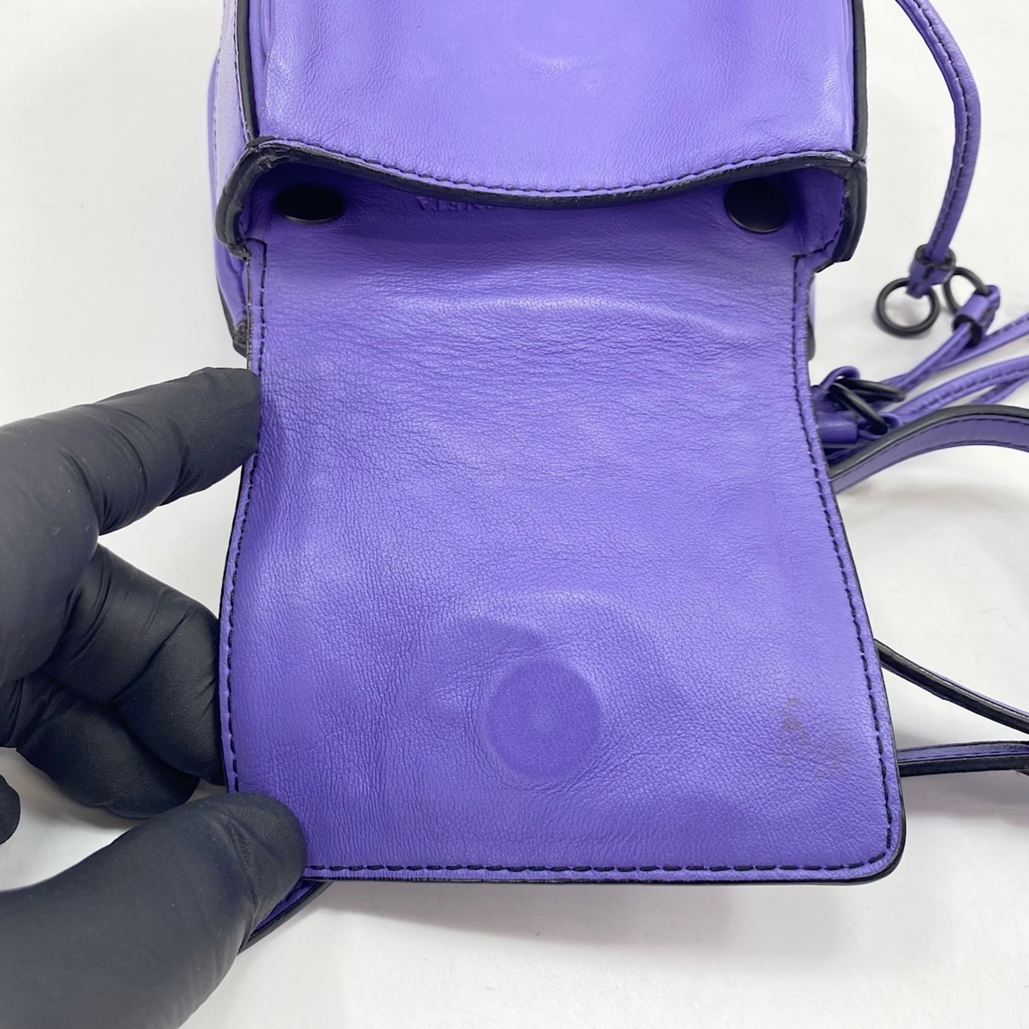 Bottega Veneta Purple Shoulder Bag (Pre-Owned)