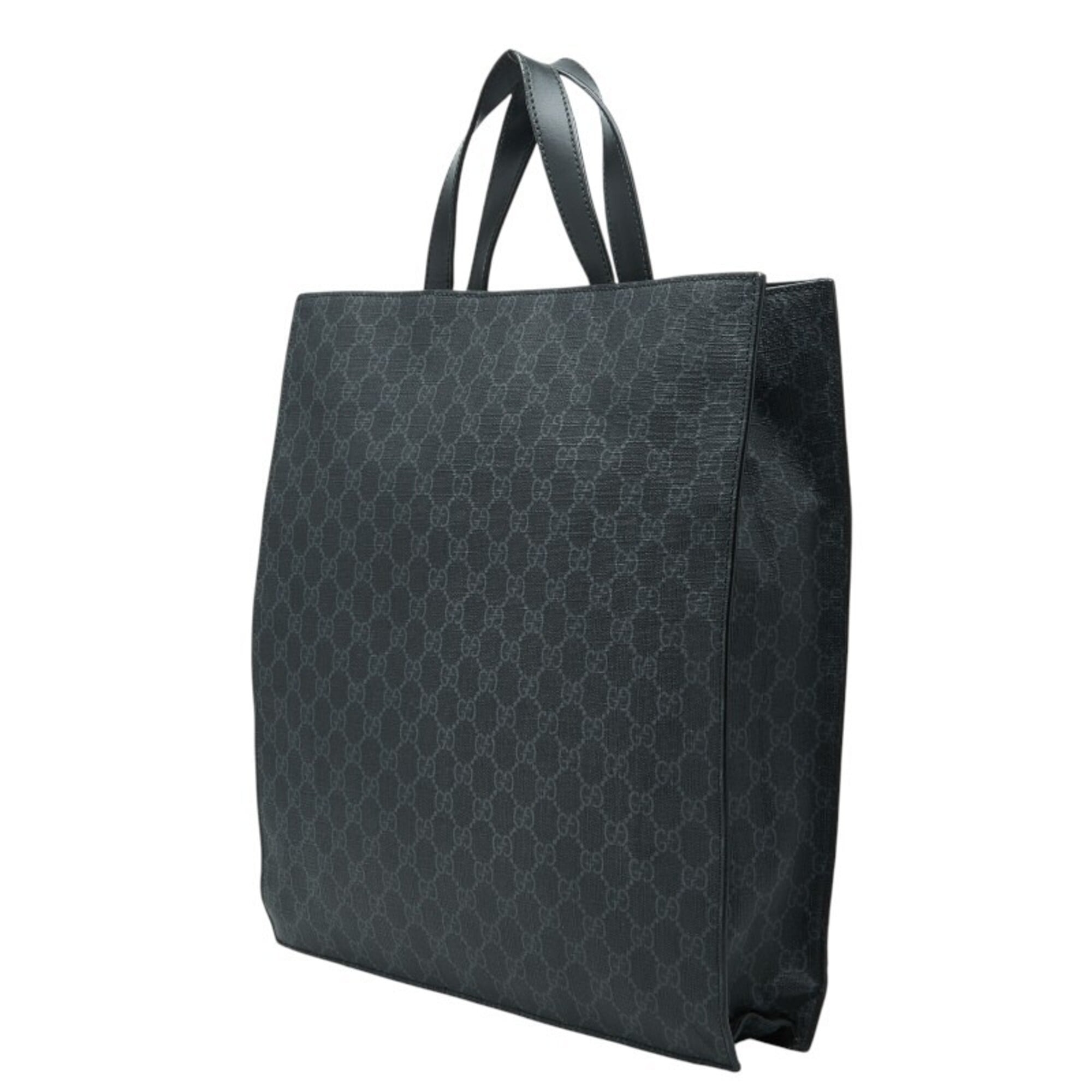 Gucci Black Pvc Leather Shoulder Bag Tote Bag (Pre-Owned)