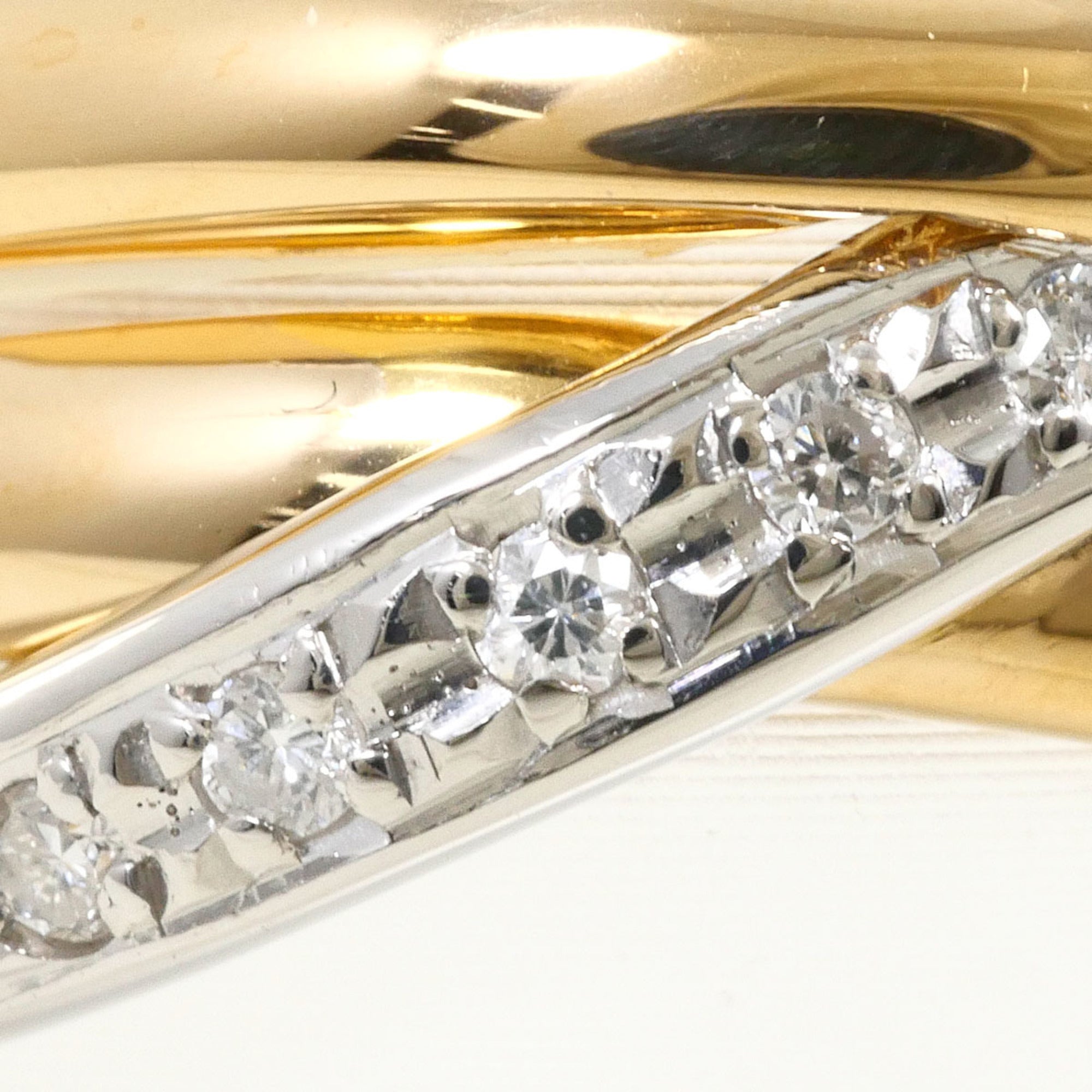 Unbranded Platinum Yellow Gold Yellow Gold (18K) Platinum 900 Band Ring (Pre-Owned)