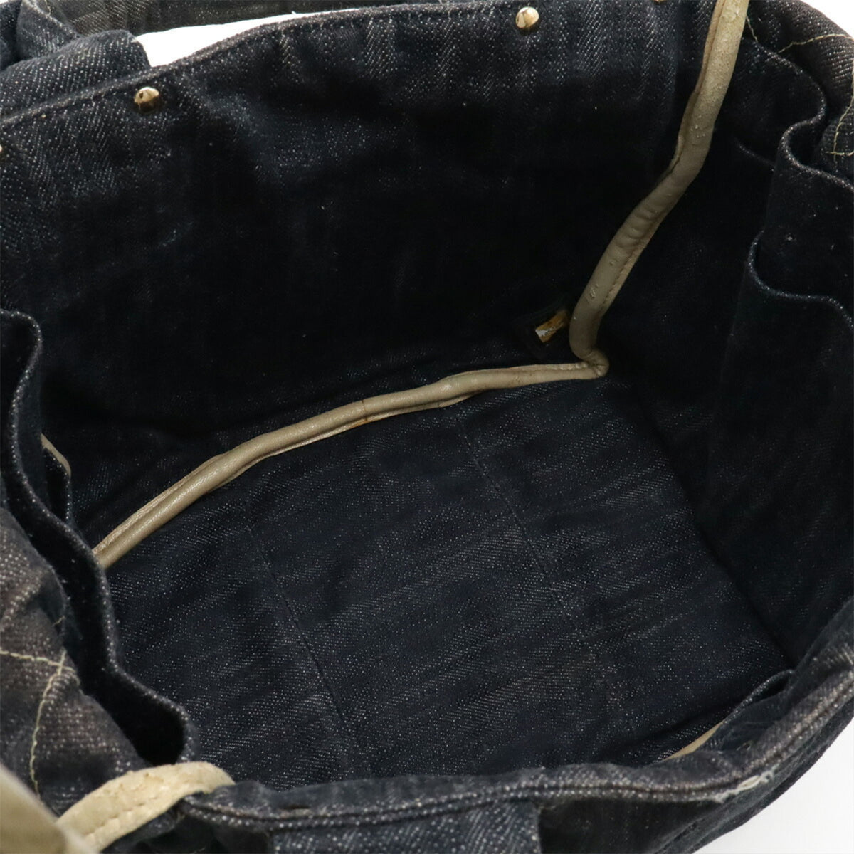 Chanel Blue Denim Handbag Tote Bag (Pre-Owned)