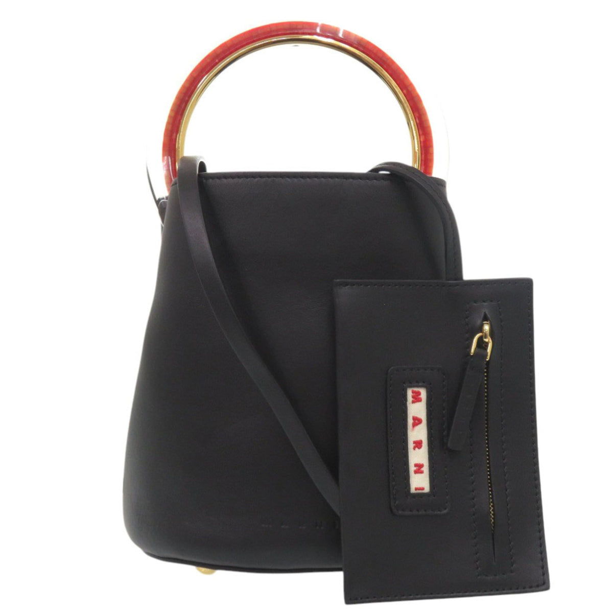 Marni Black Leather Handbag (Pre-Owned)