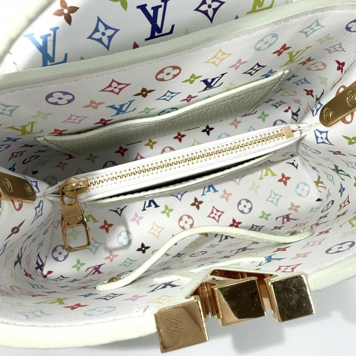 Louis Vuitton Multi-Color Monogram Multicolore Leather Handbag Shoulder Bag (Pre-Owned)