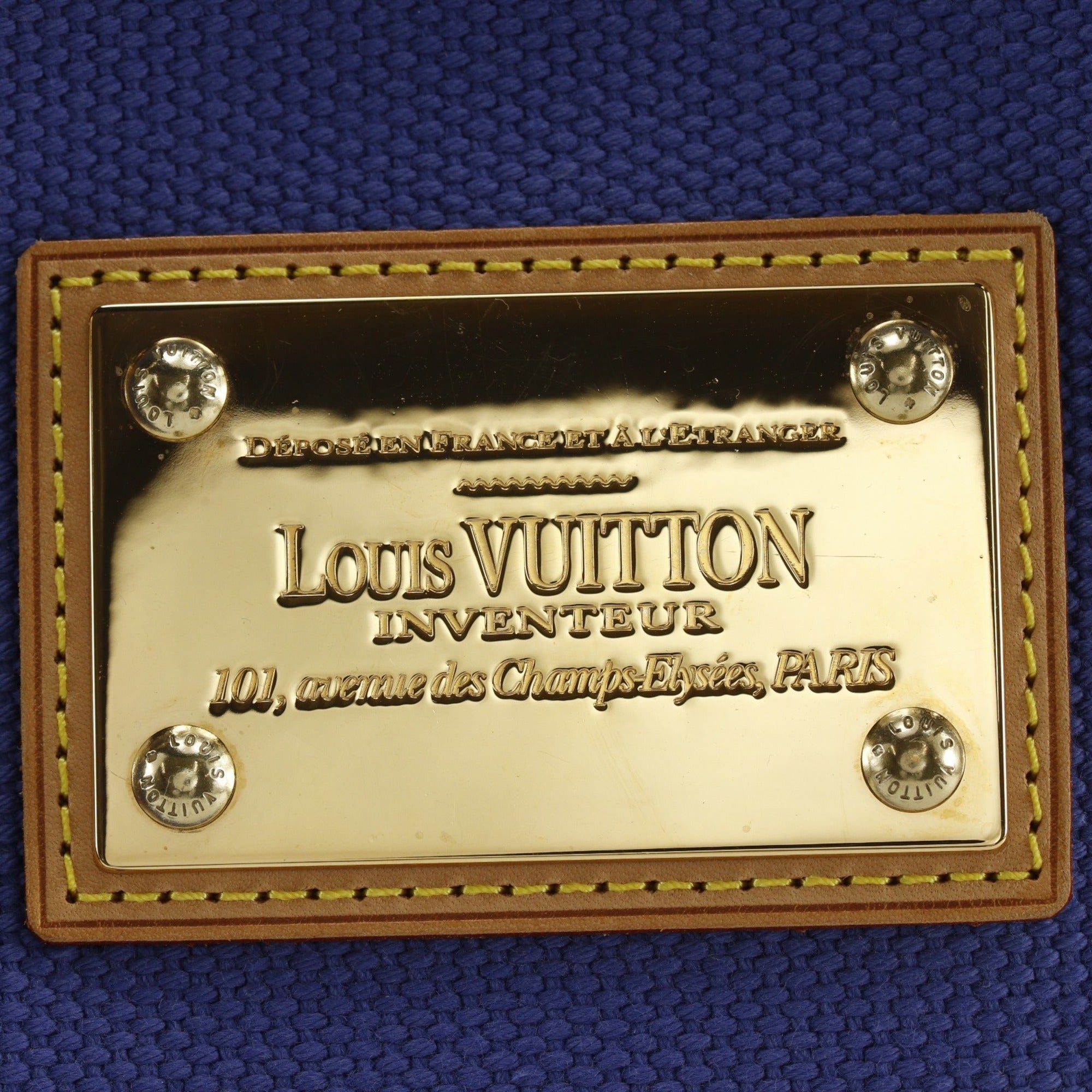 Louis Vuitton Purple Canvas Handbag (Pre-Owned)