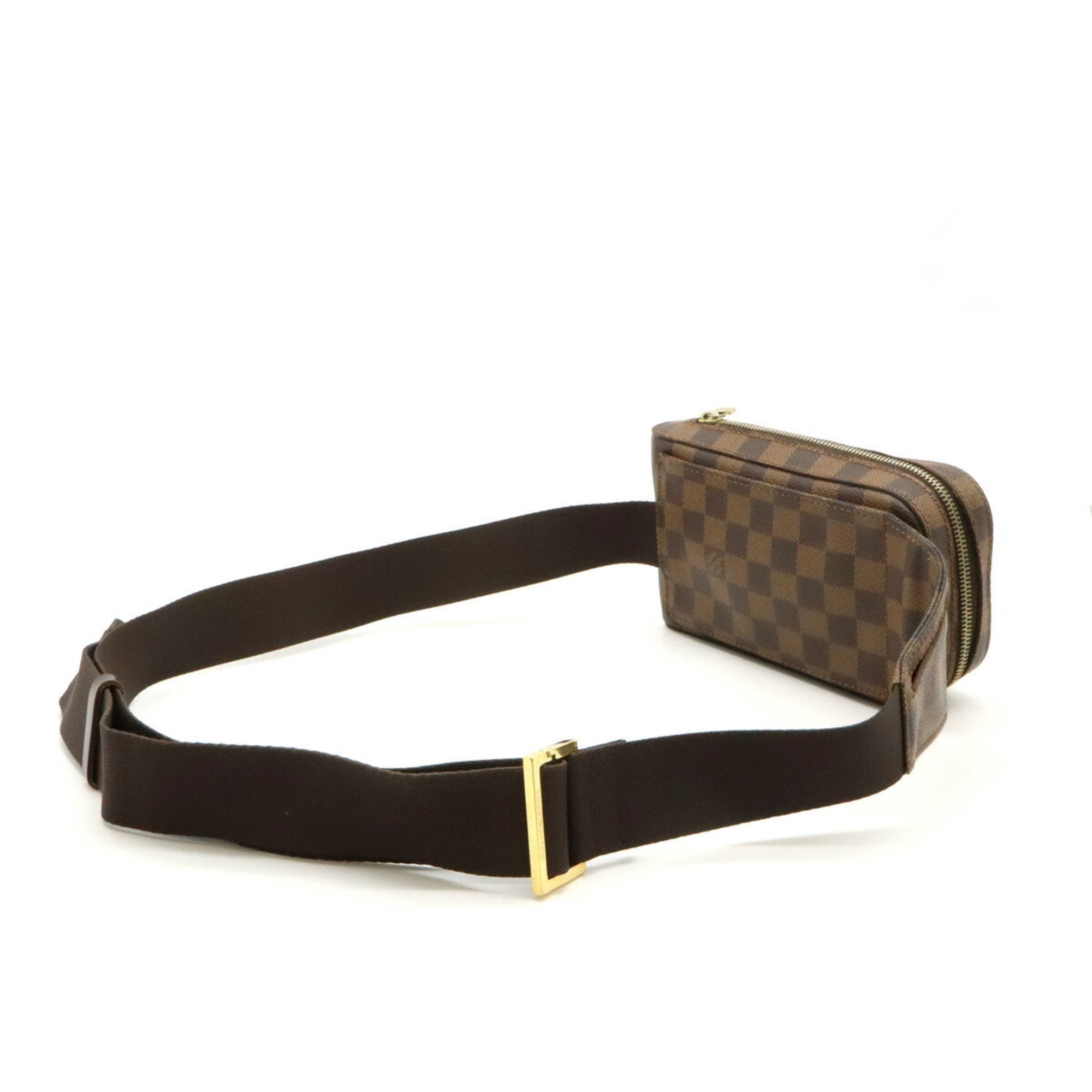 Louis Vuitton Brown Pvc Pouch Shoulder Bag Sling Bag (Pre-Owned)