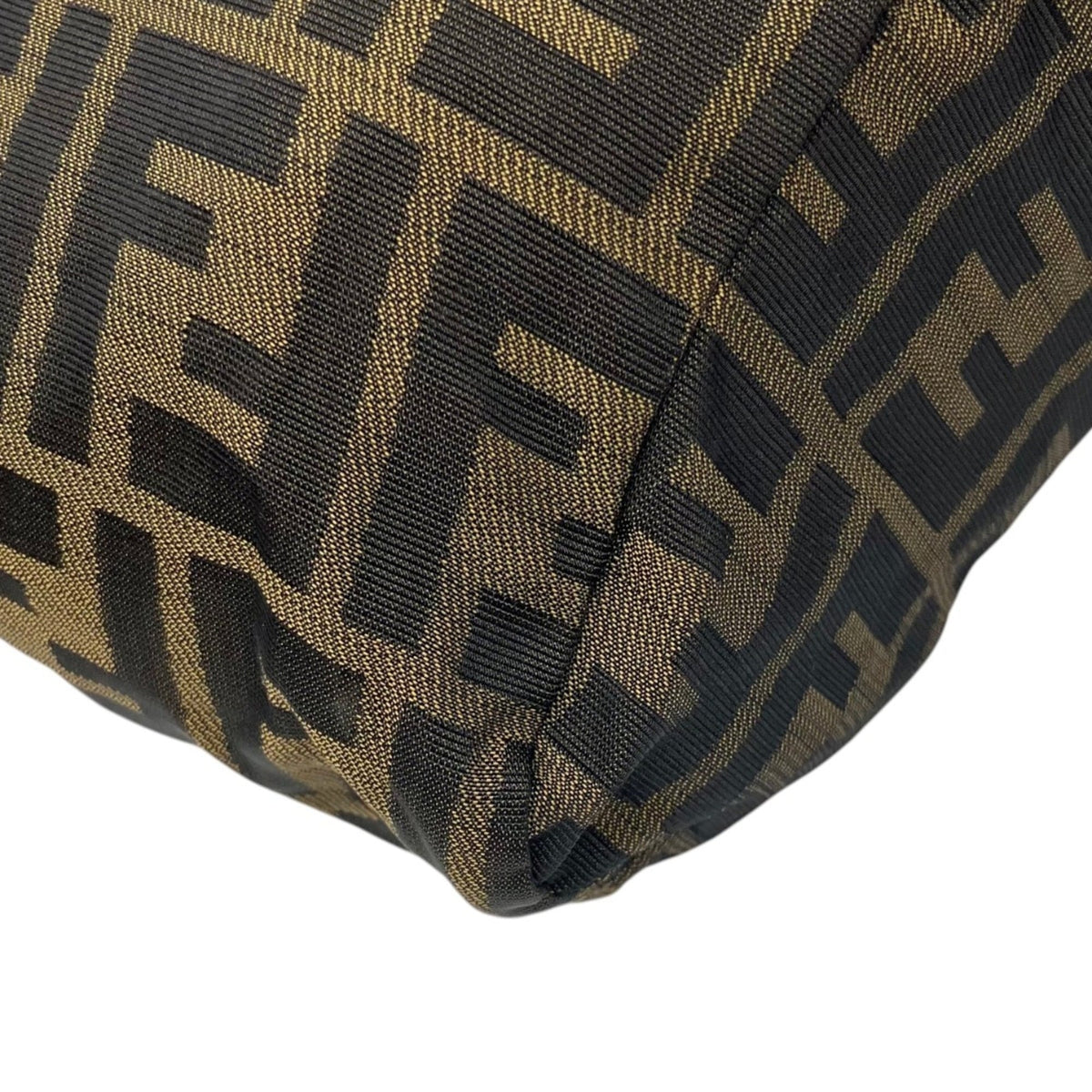 Fendi Zucca Brown Canvas Handbag (Pre-Owned)