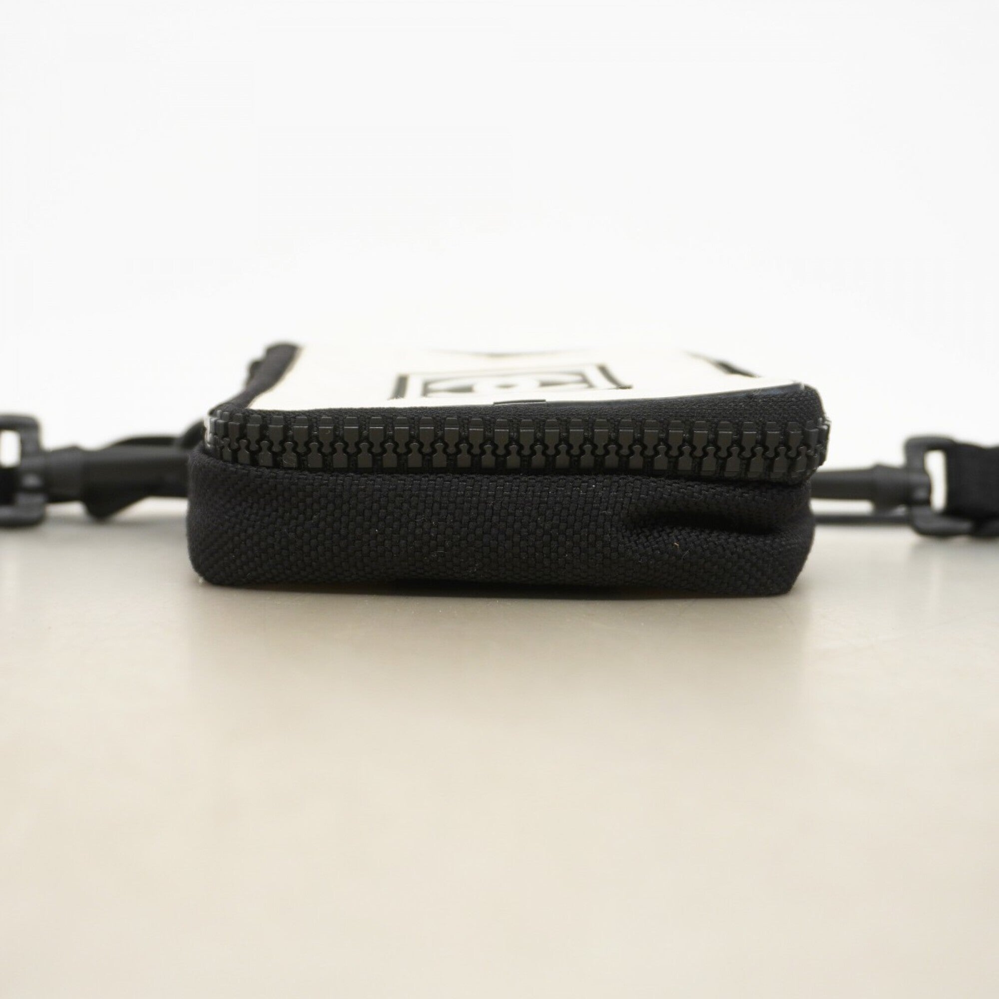 Chanel Black Ivory Nylon Shoulder Bag (Pre-Owned)
