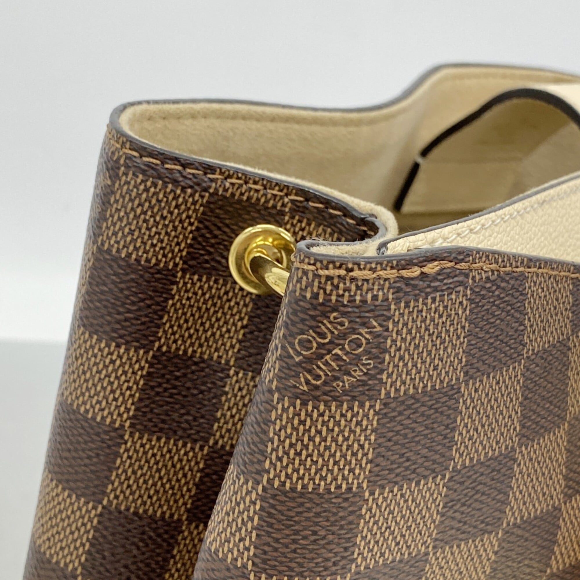 Louis Vuitton Cream Ebene Tote Bag (Pre-Owned)