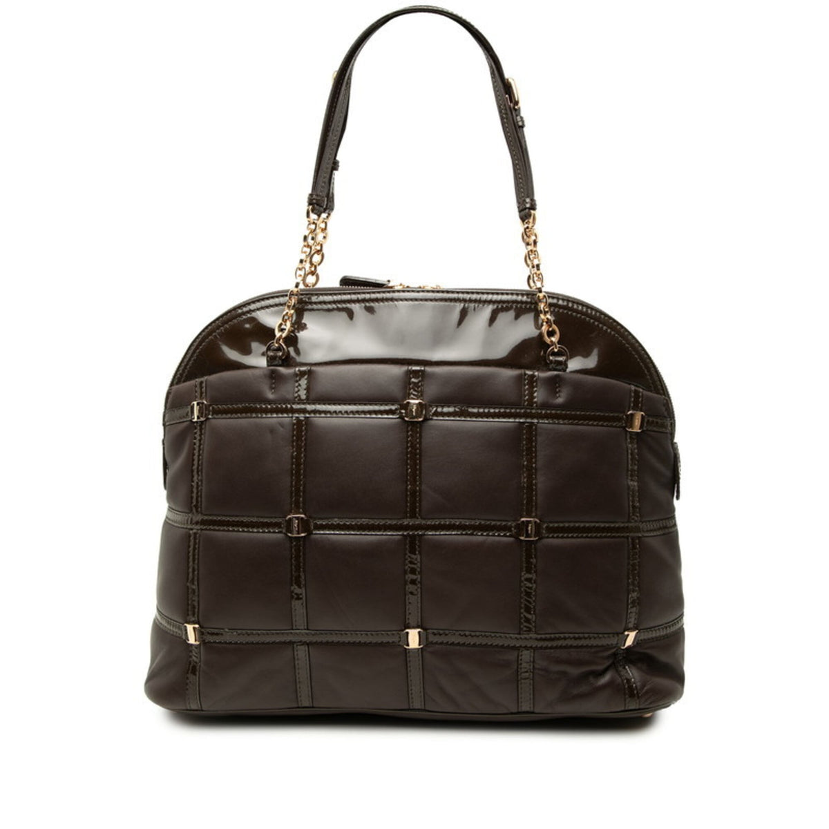 Salvatore Ferragamo Brown Leather Tote Bag (Pre-Owned)