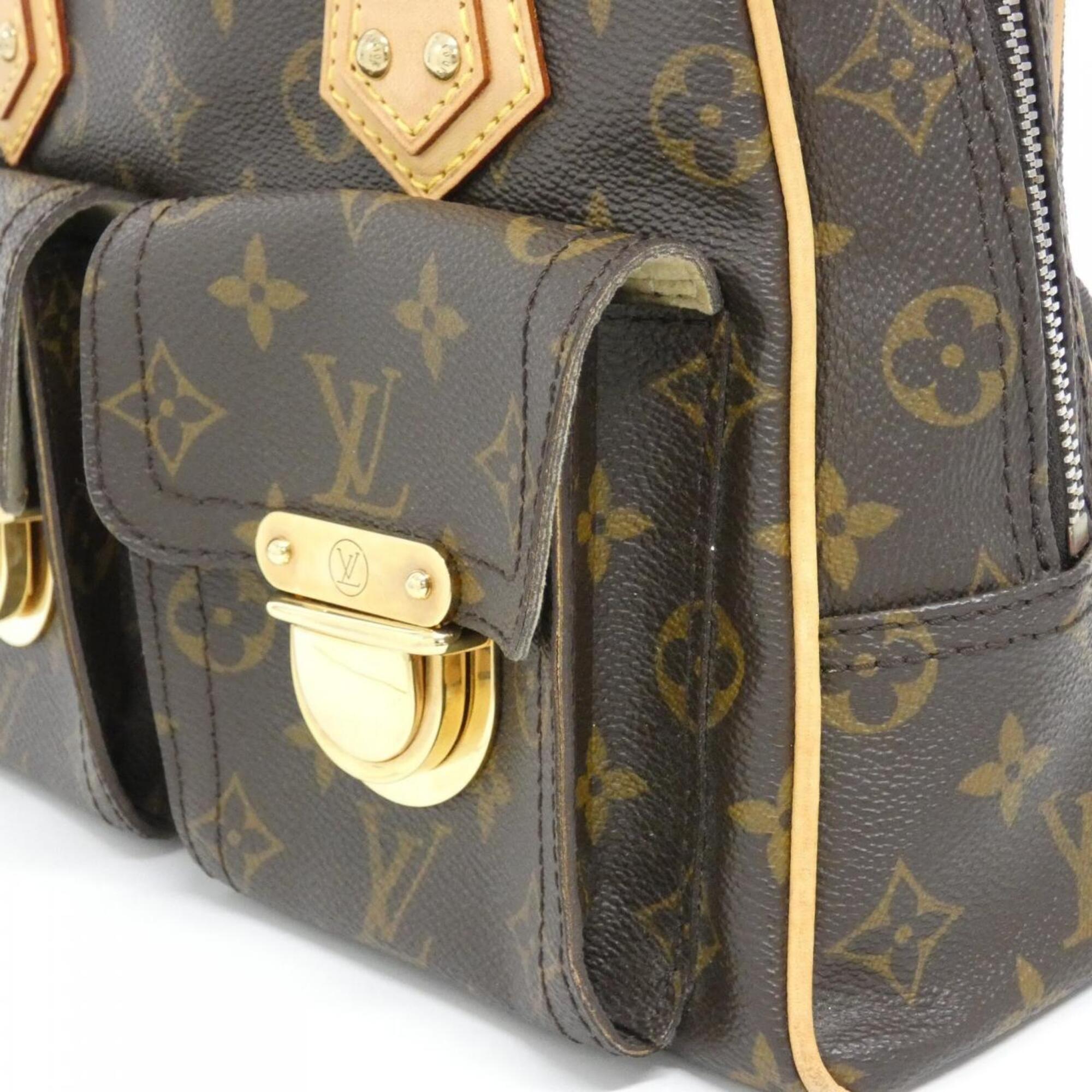 Louis Vuitton Monogram Marron Coated Canvas Handbag (Pre-Owned)