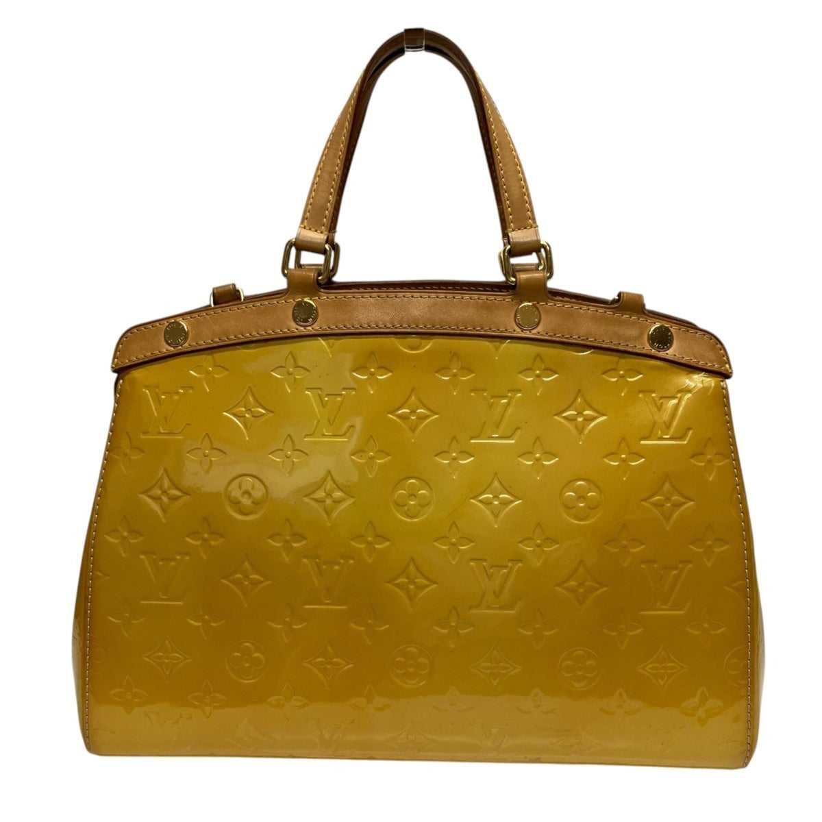 Louis Vuitton Dune Yellow Vernis Shoulder Bag (Pre-Owned)