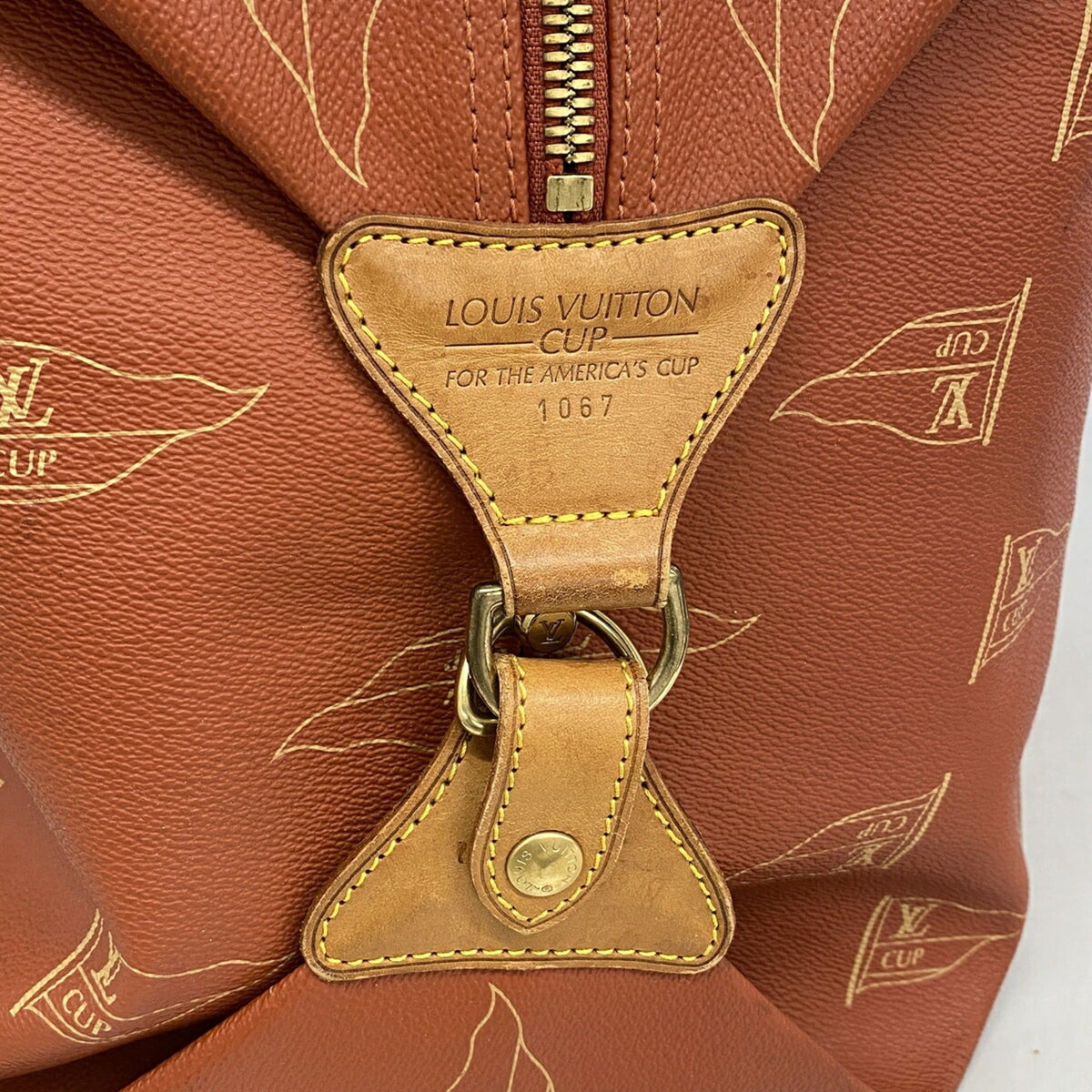 Louis Vuitton Red Color Boston Bag (Pre-Owned)