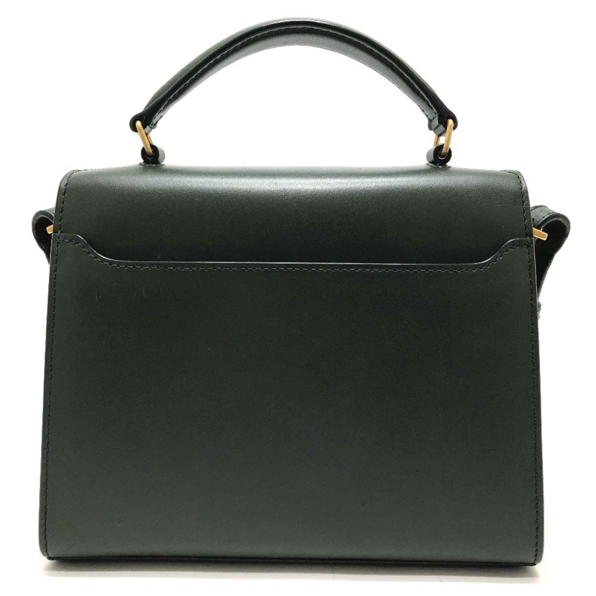 Yves Saint Laurent Green Leather Suede Handbag (Pre-Owned)