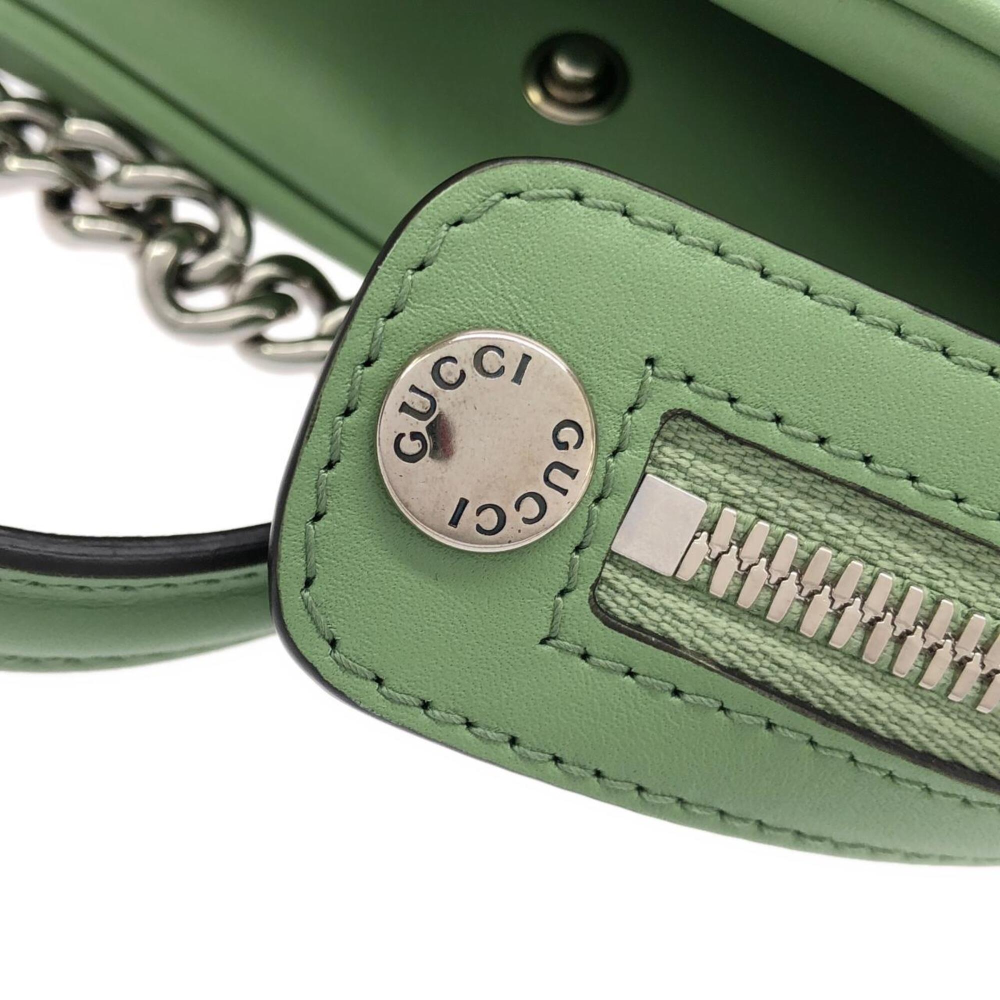 Gucci Light Green Leather Handbag (Pre-Owned)