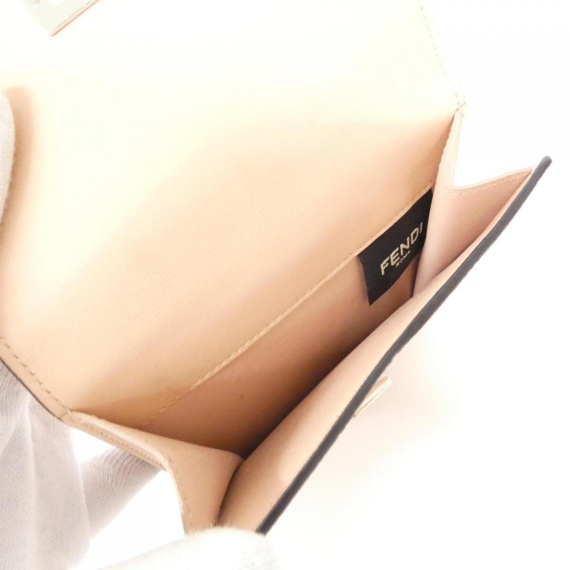 Fendi Baby Pink Leather Wallet (Bi-Fold) (Pre-Owned)
