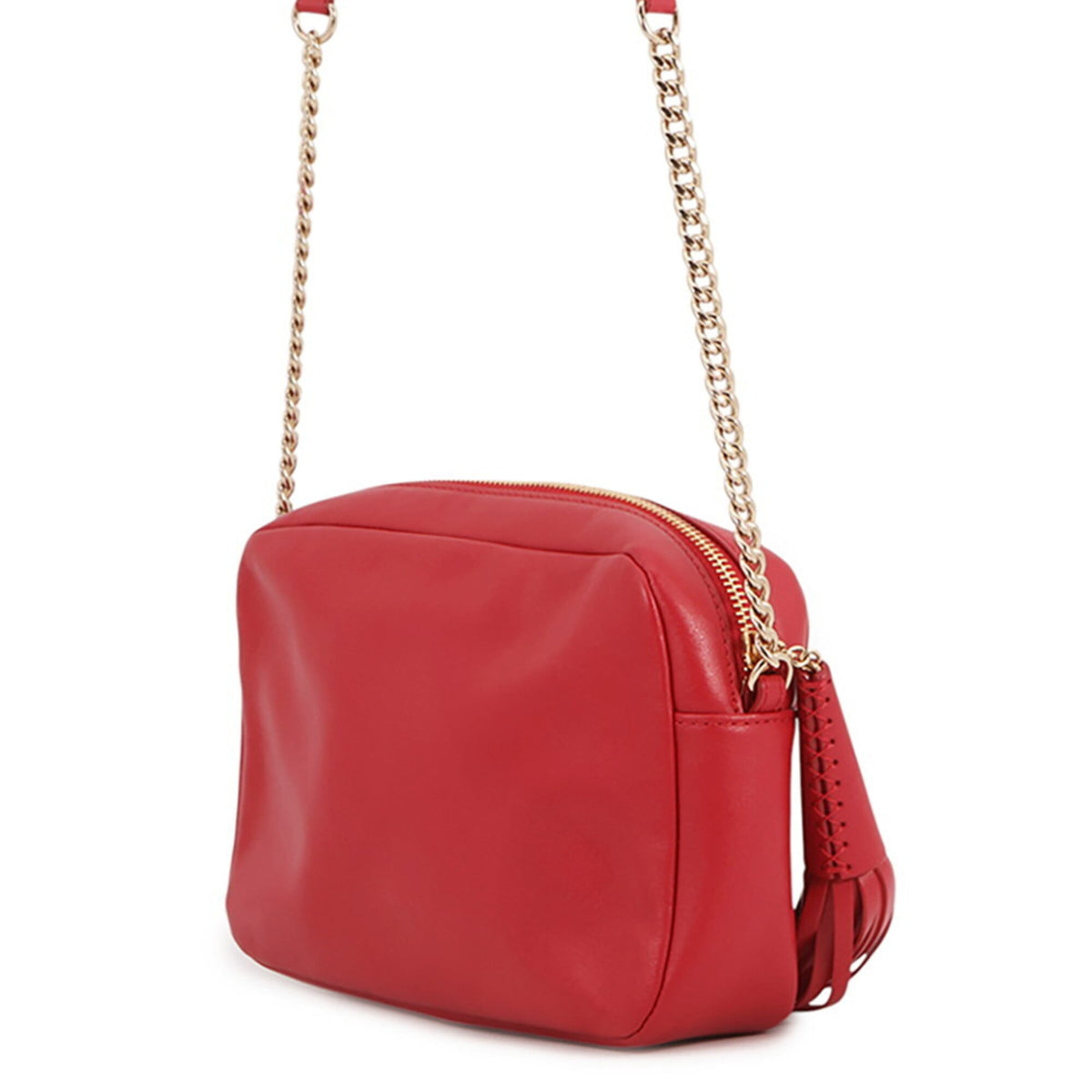 Jimmy Choo Red Color Leather Handbag Shoulder Bag (Pre-Owned)