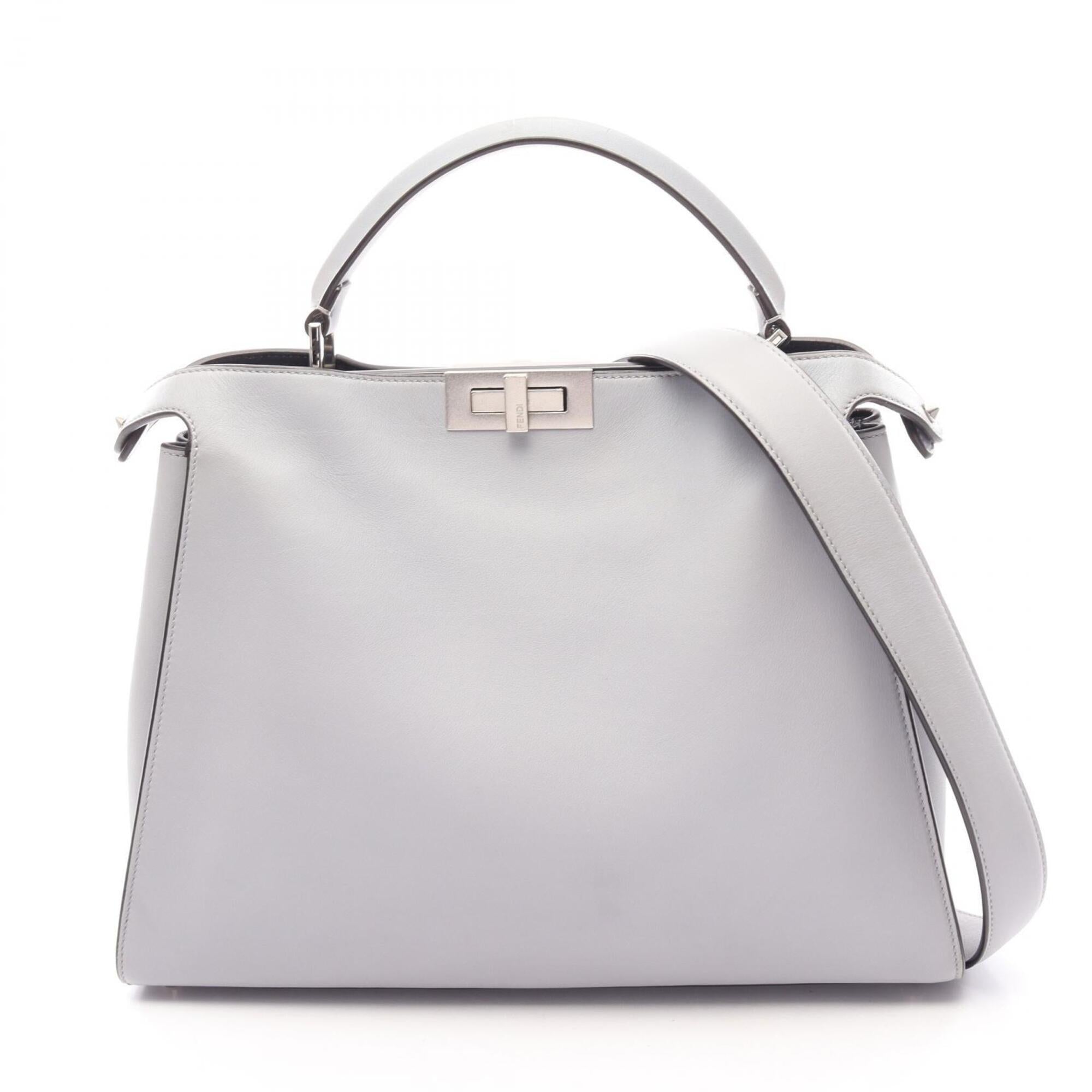 Fendi Blue Leather Handbag (Pre-Owned)