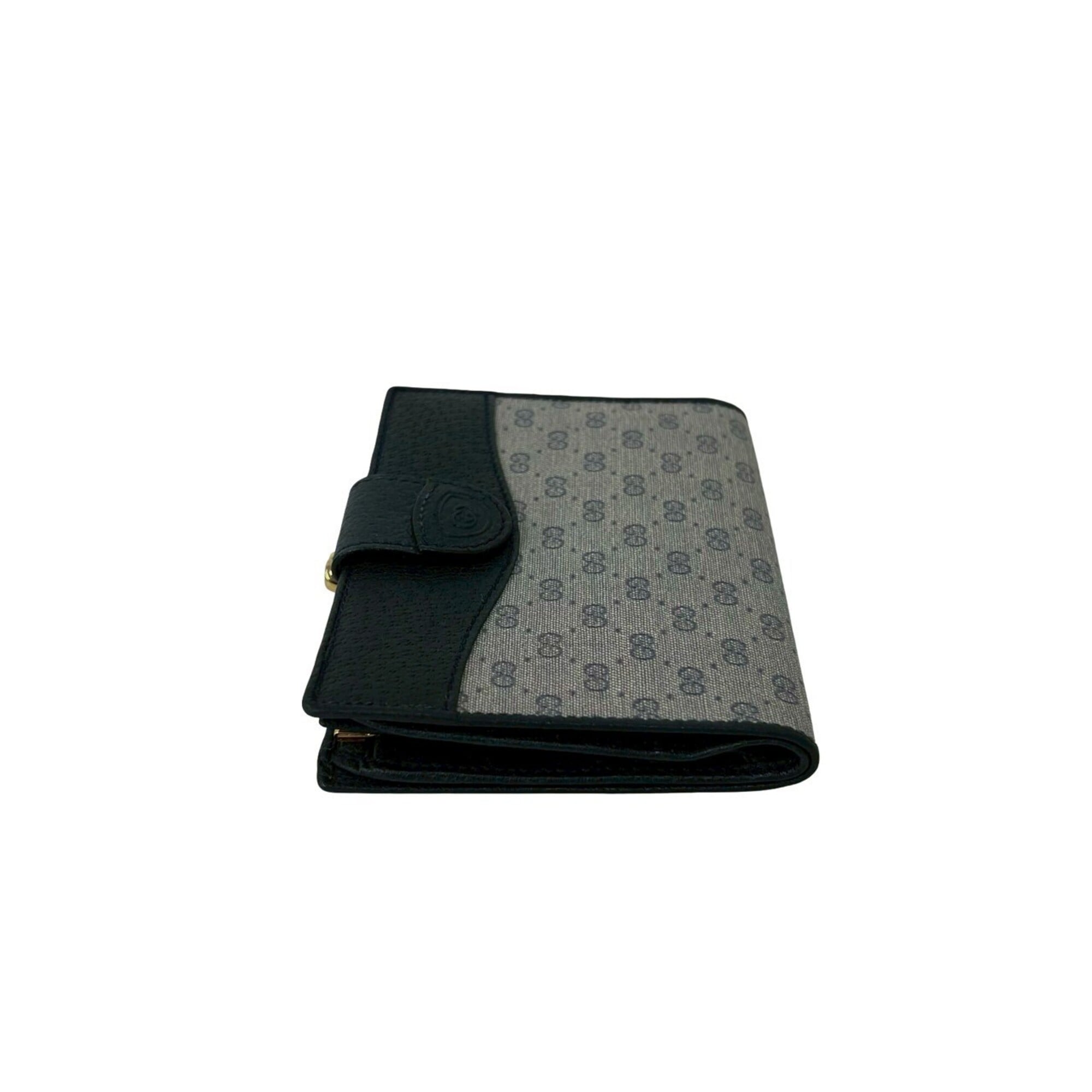 Gucci Navy Leather Pvc Wallet (Bi-Fold) (Pre-Owned)