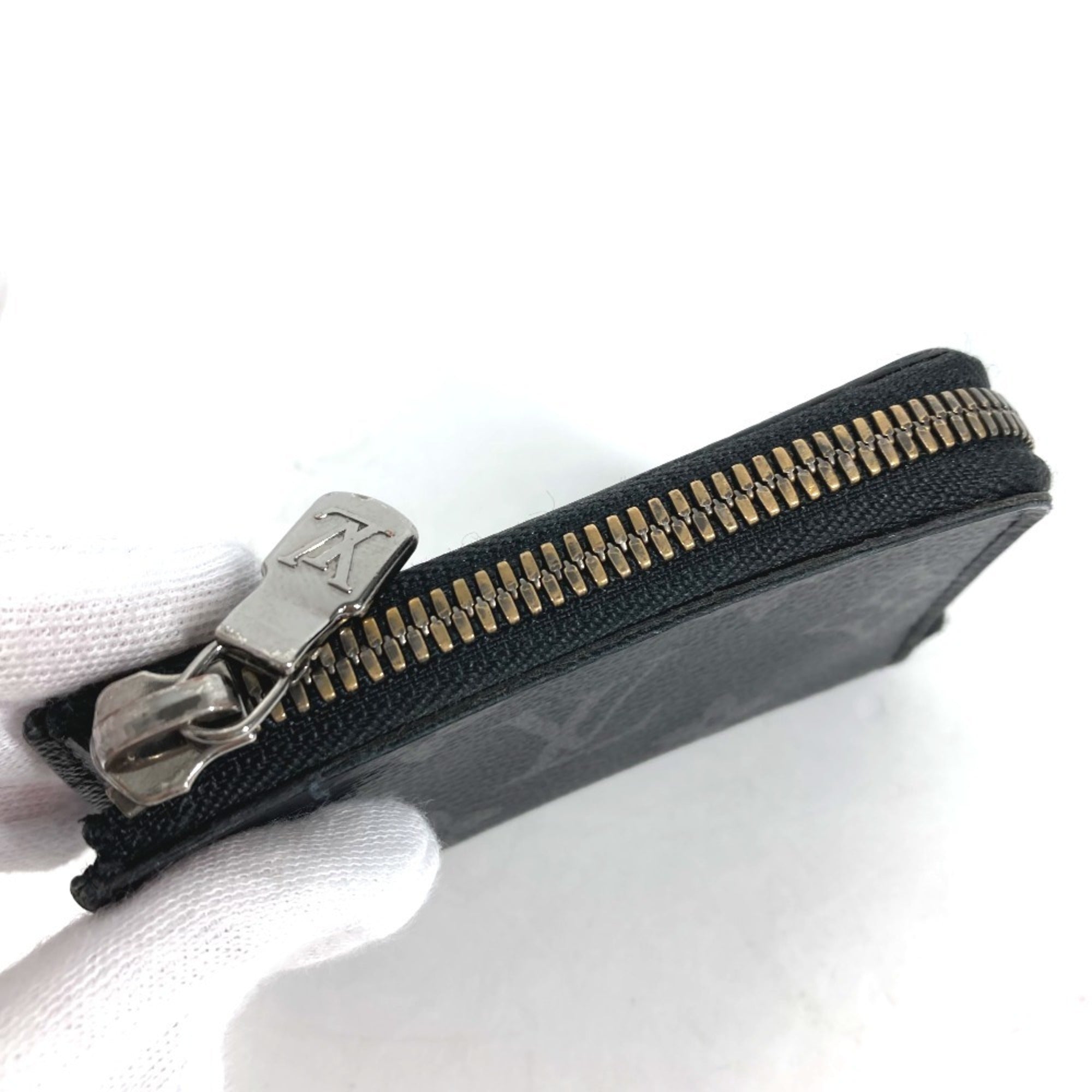 Louis Vuitton Monogram Eclipse Black Monogram Eclipse Coin Purse/Coin Case (Pre-Owned)