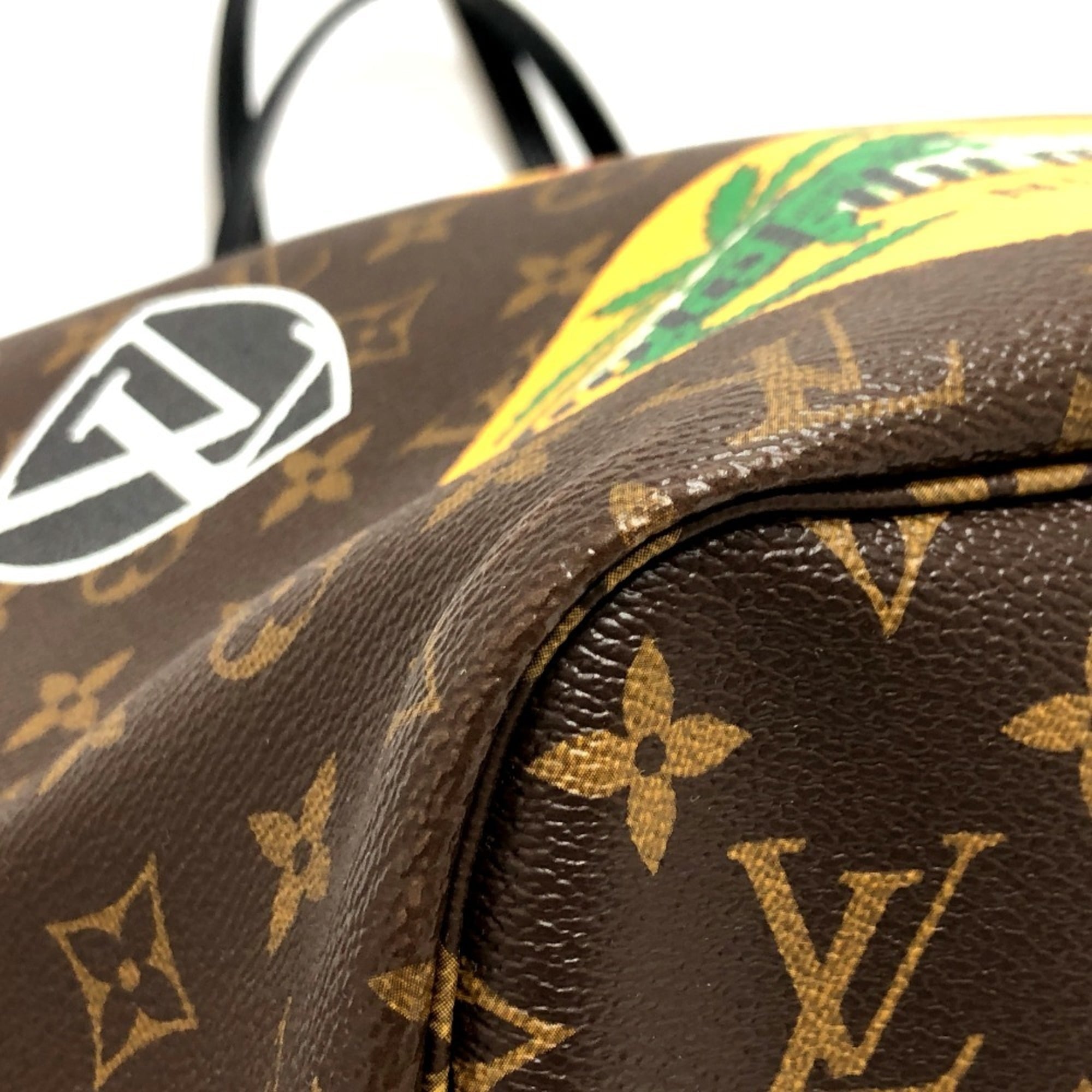 Louis Vuitton Brown Monogram Canvas Pouch Tote Bag (Pre-Owned)