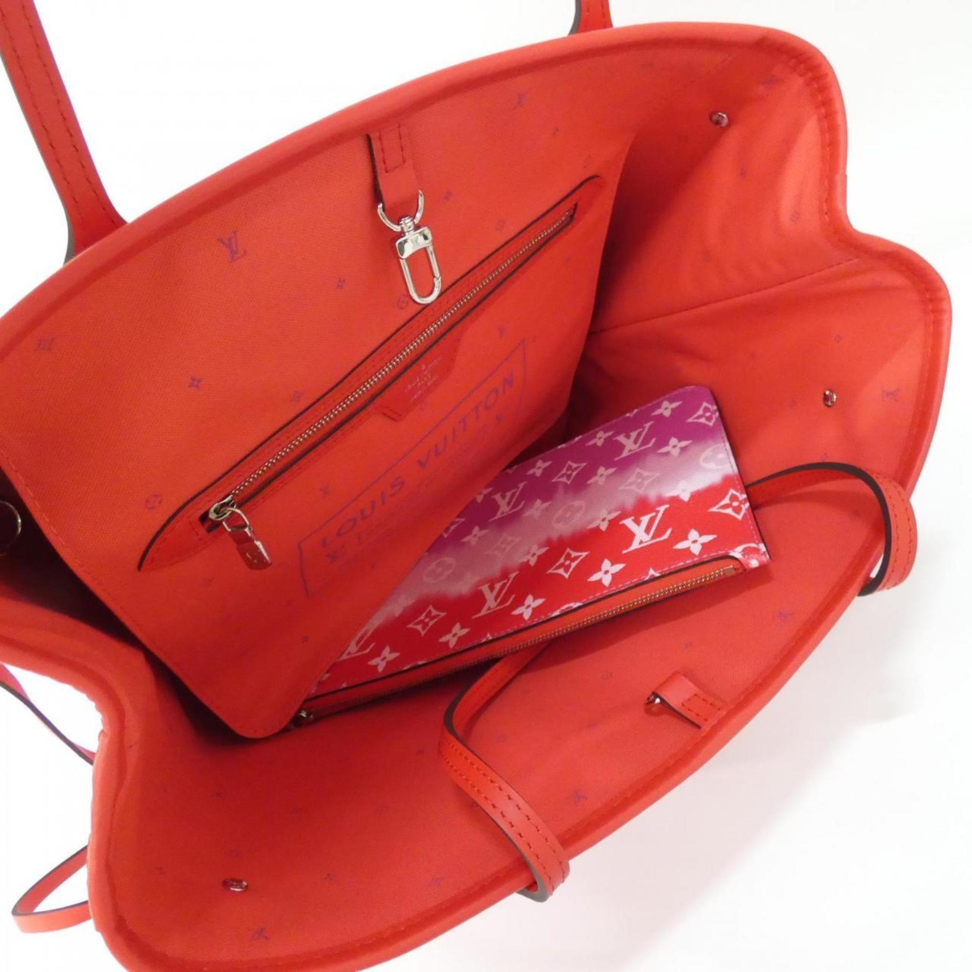 Louis Vuitton Rouge Coated Canvas Handbag Pouch (Pre-Owned)