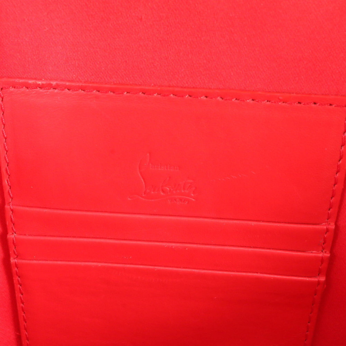 Christian Louboutin Gray Leather Crossbody Bag (Pre-Owned)