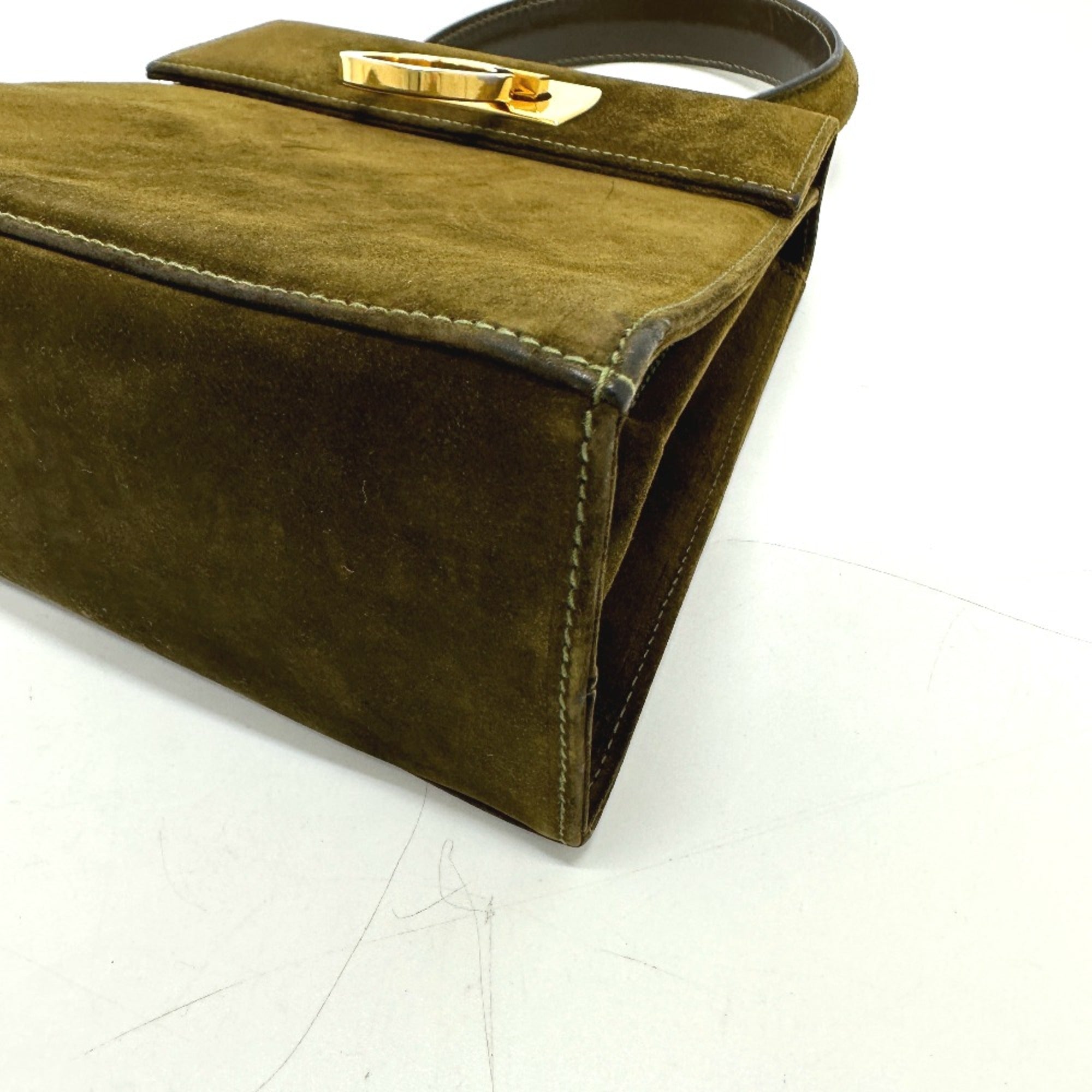 Salvatore Ferragamo Brown Leather Handbag (Pre-Owned)
