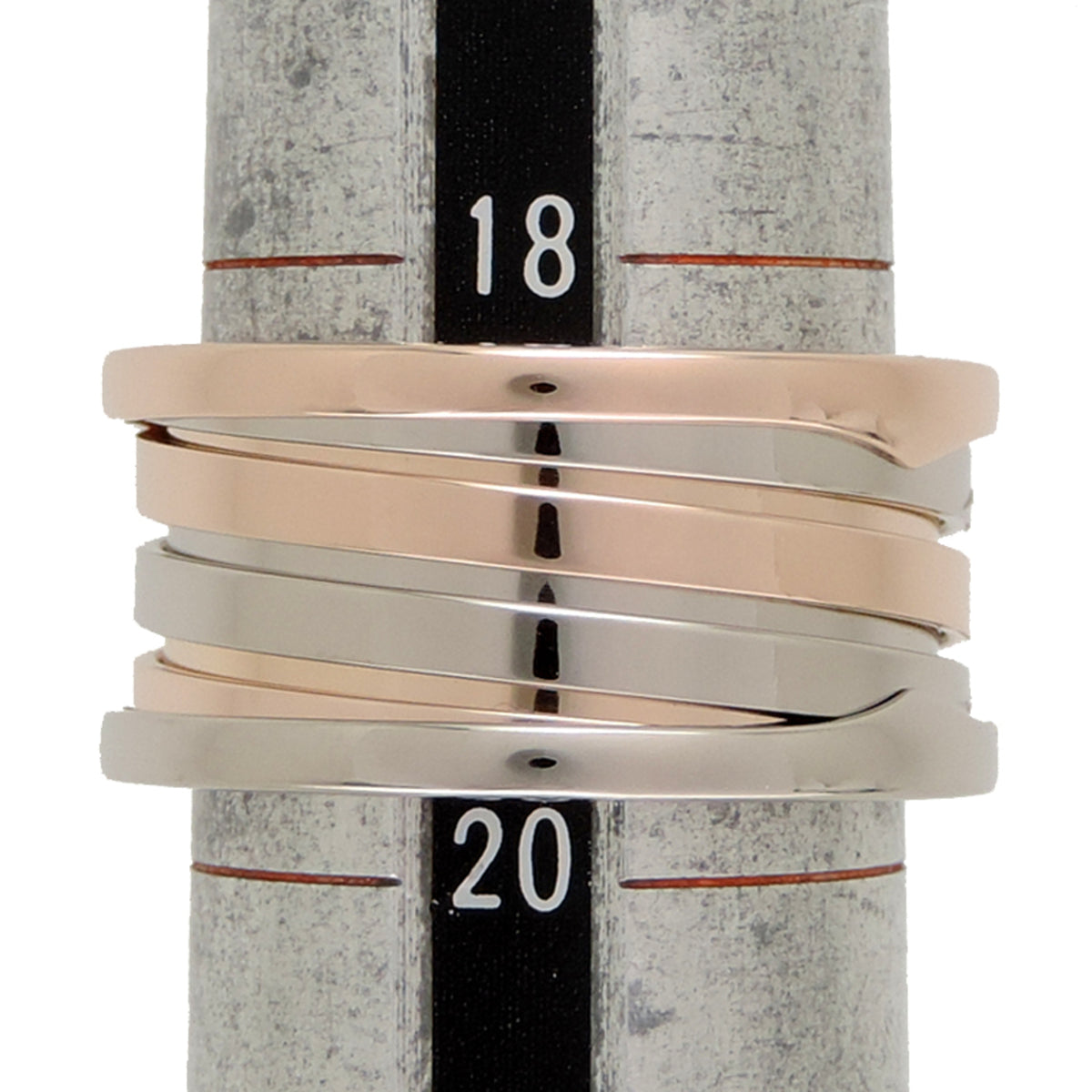 Bvlgari Pink Gold (18K) White Gold (18K) Band Ring (Pre-Owned)