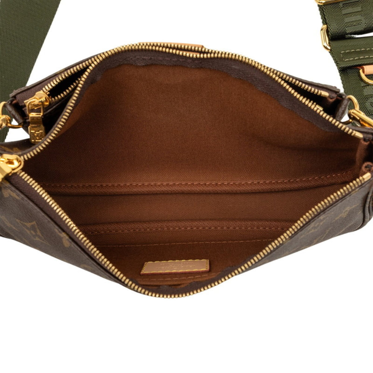 Louis Vuitton Monogram Brown Pvc Leather Handbag Pochette Pouch Shoulder Bag (Pre-Owned)