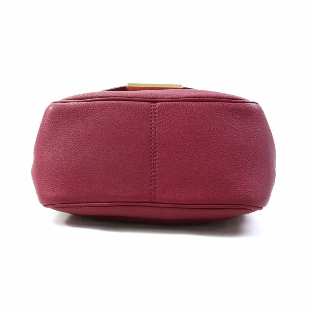 Fendi Bordeaux Leather Shoulder Bag (Pre-Owned)