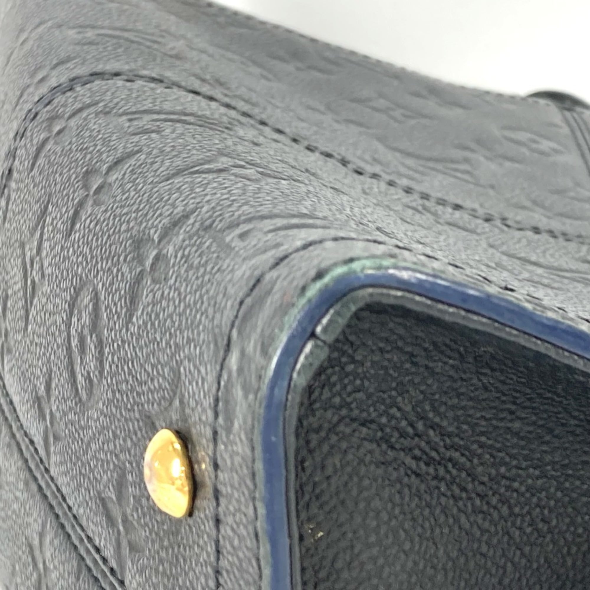 Louis Vuitton Navy Monogram Empreinte Leather Handbag Shoulder Bag (Pre-Owned)