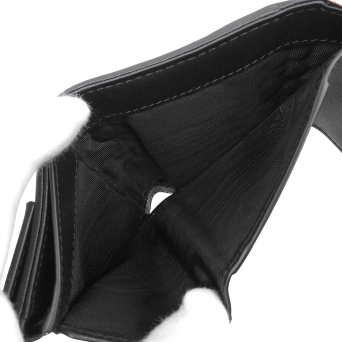 Christian Dior Black Leather Wallet (Tri-Fold) (Pre-Owned)